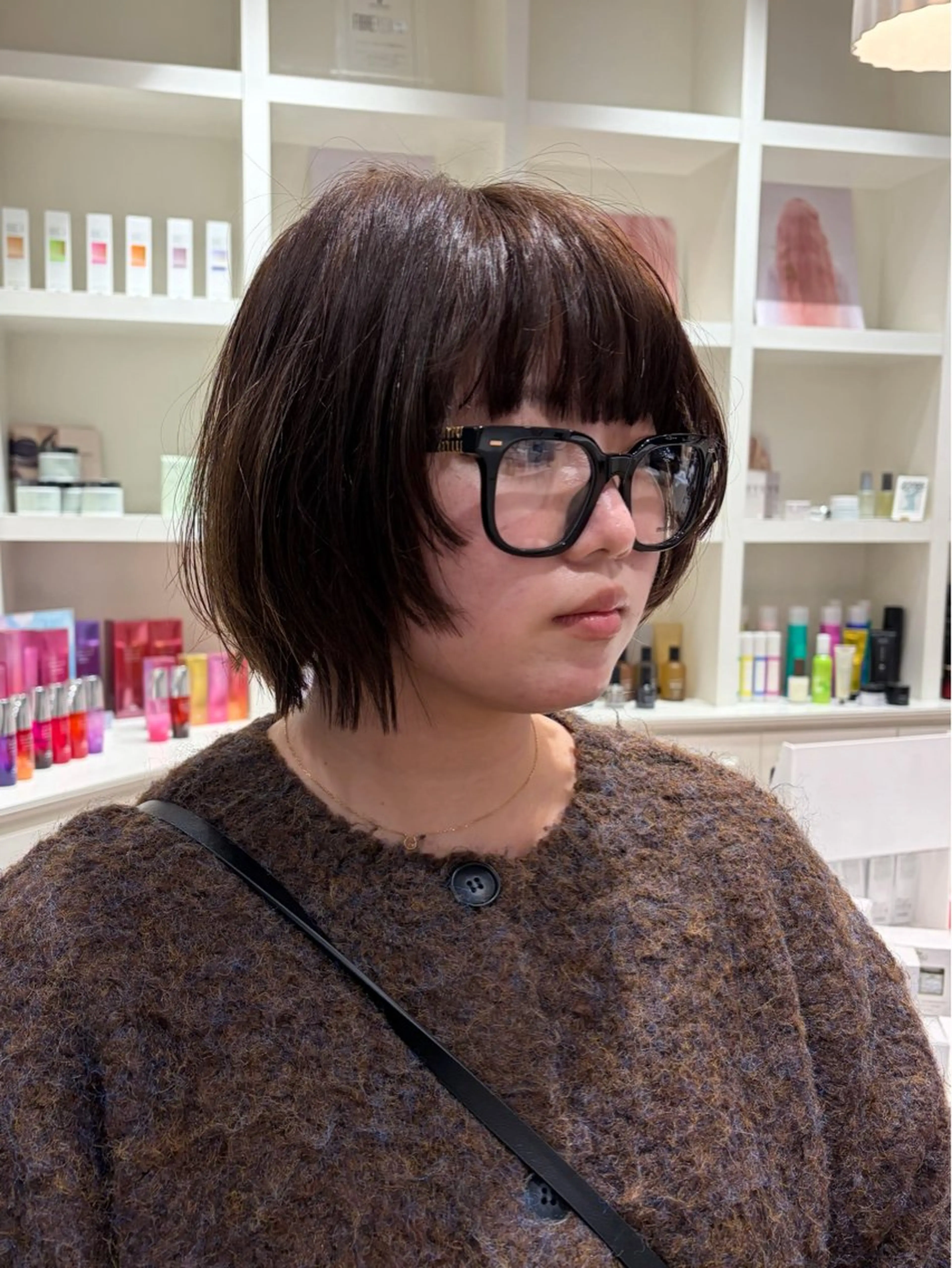 ショート カラー カット ヘアカラー トリートメント サエ/ レイヤー/パーマのヘアスタイル