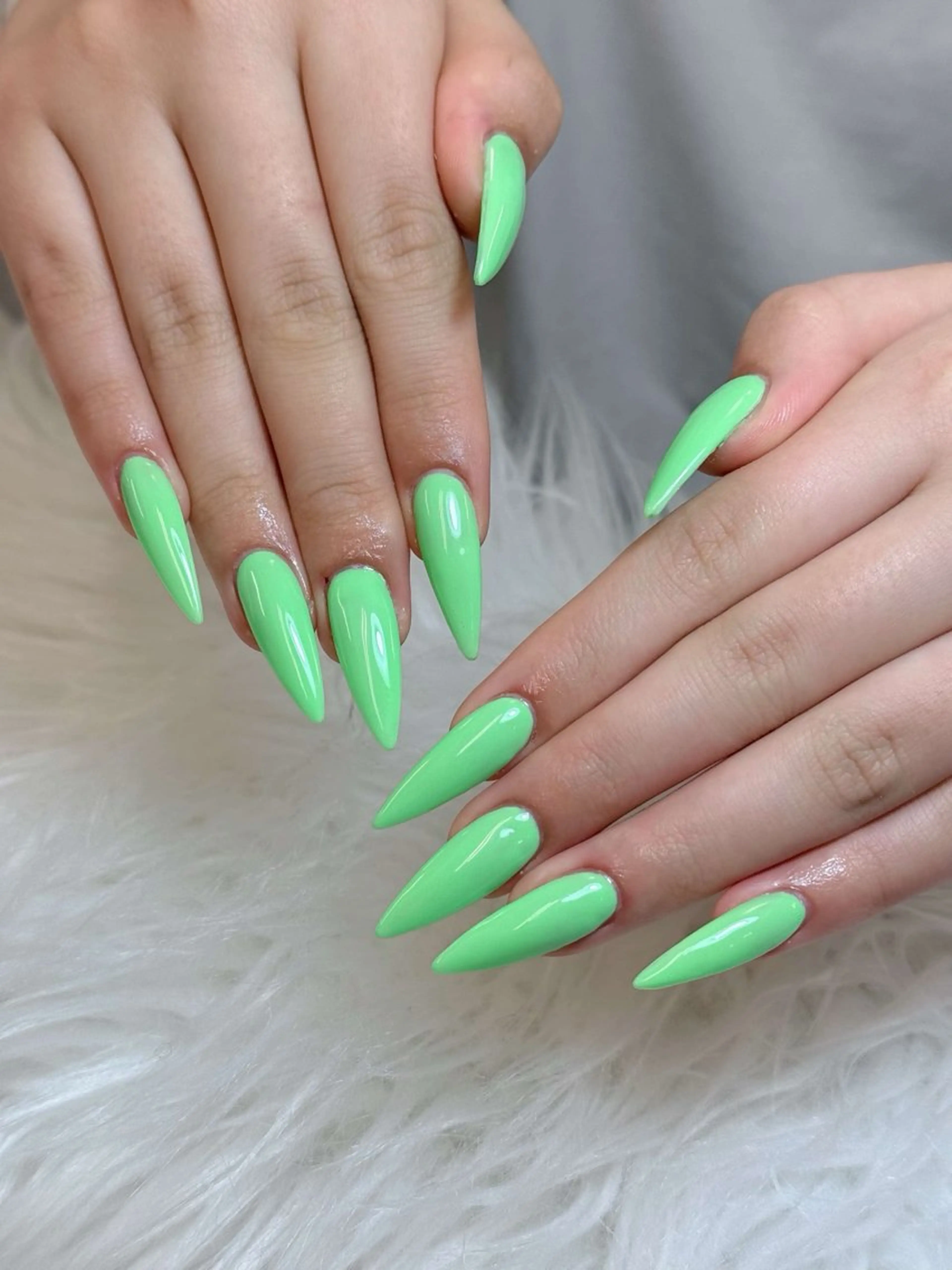 💅長さ出しワンカラーの写真