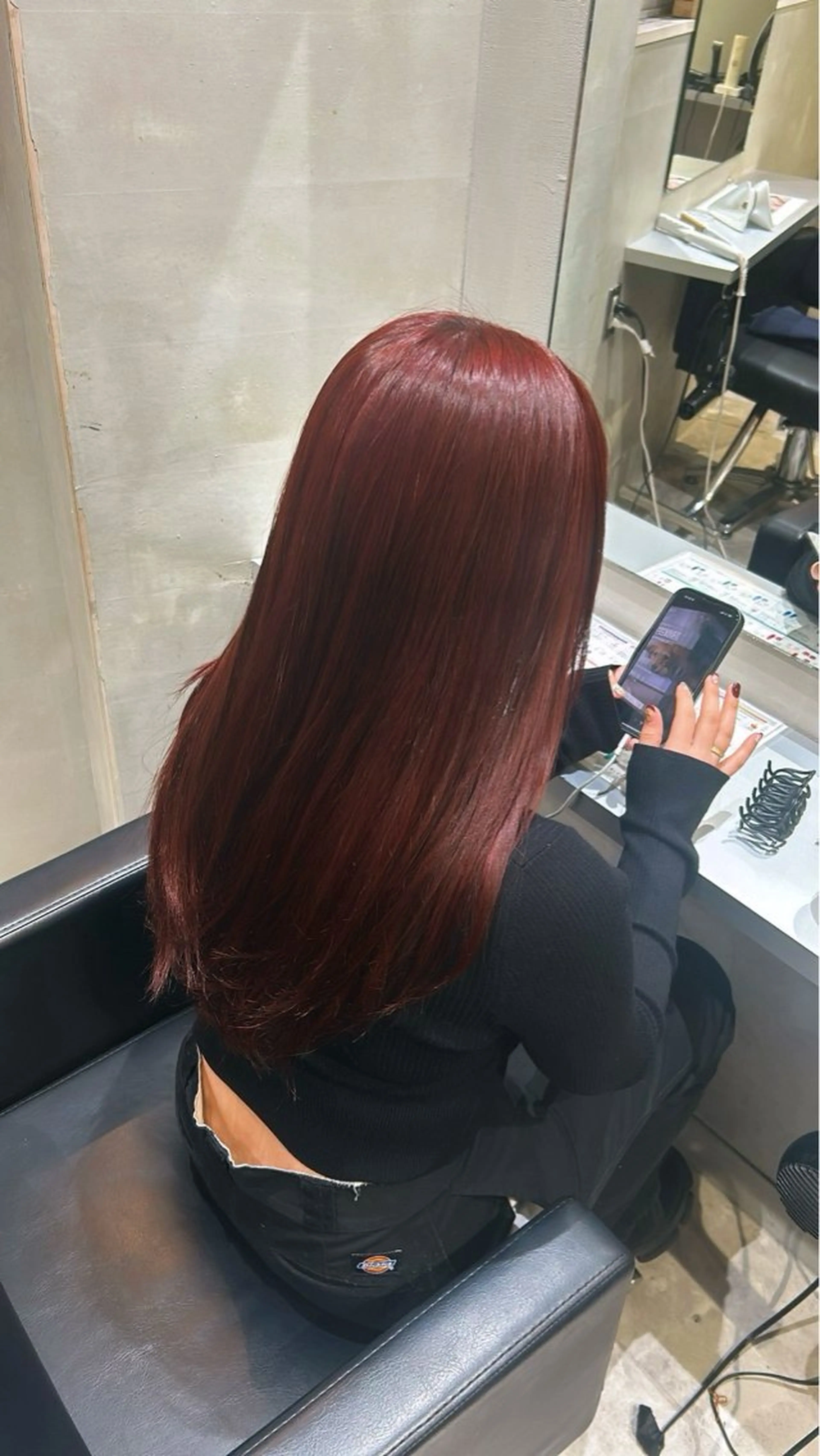 ロング カラー エクステ 艶髪×透明感カラー りなのヘアスタイル