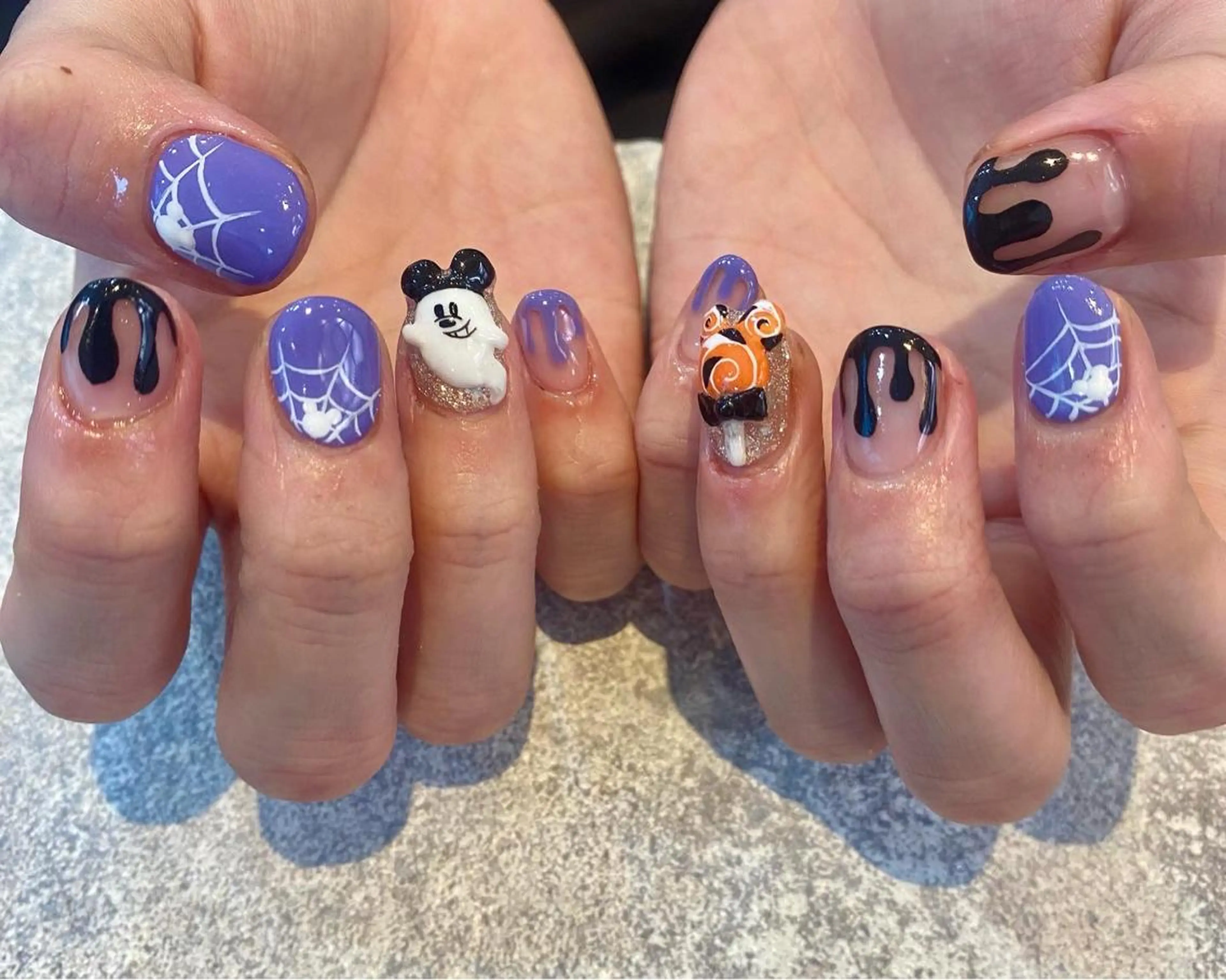 ネイル ハロウィン 安藤 彩乃のネイルデザイン