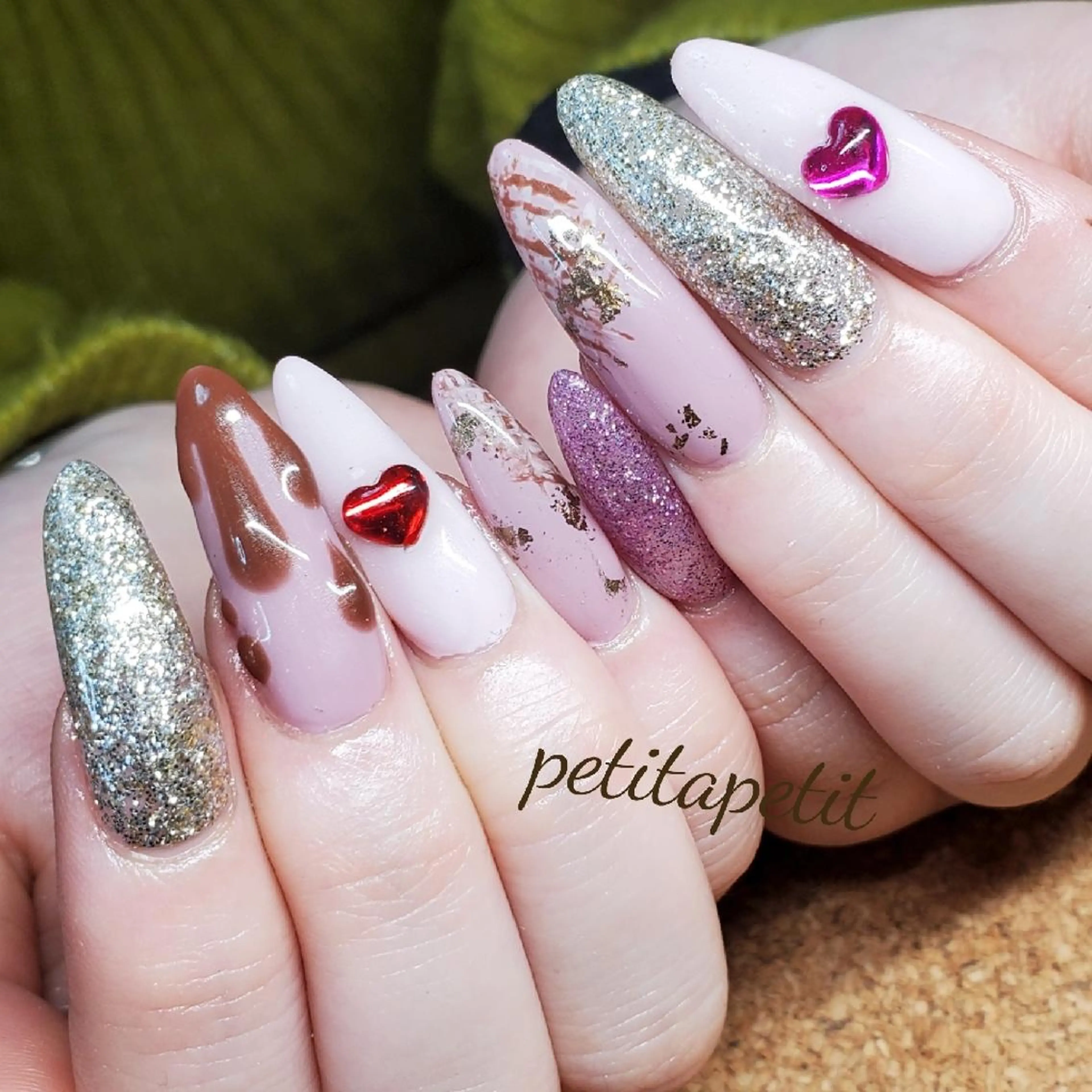 ネイル バレンタイン 金沢 聖美のネイルデザイン