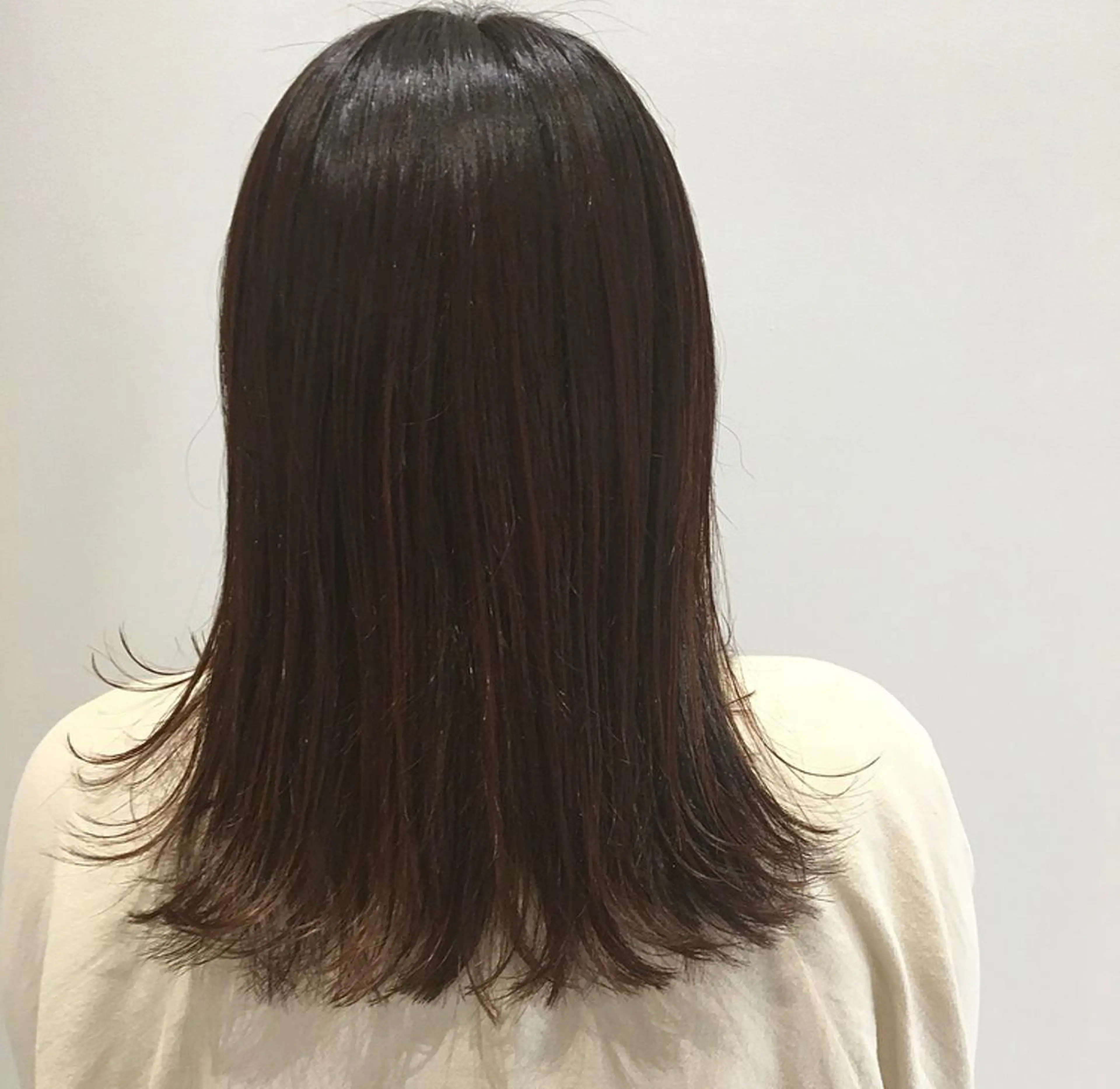 ミディアム カラー オレンジ カット ヘアカラー トリートメント 狩野 羅夢のヘアスタイル