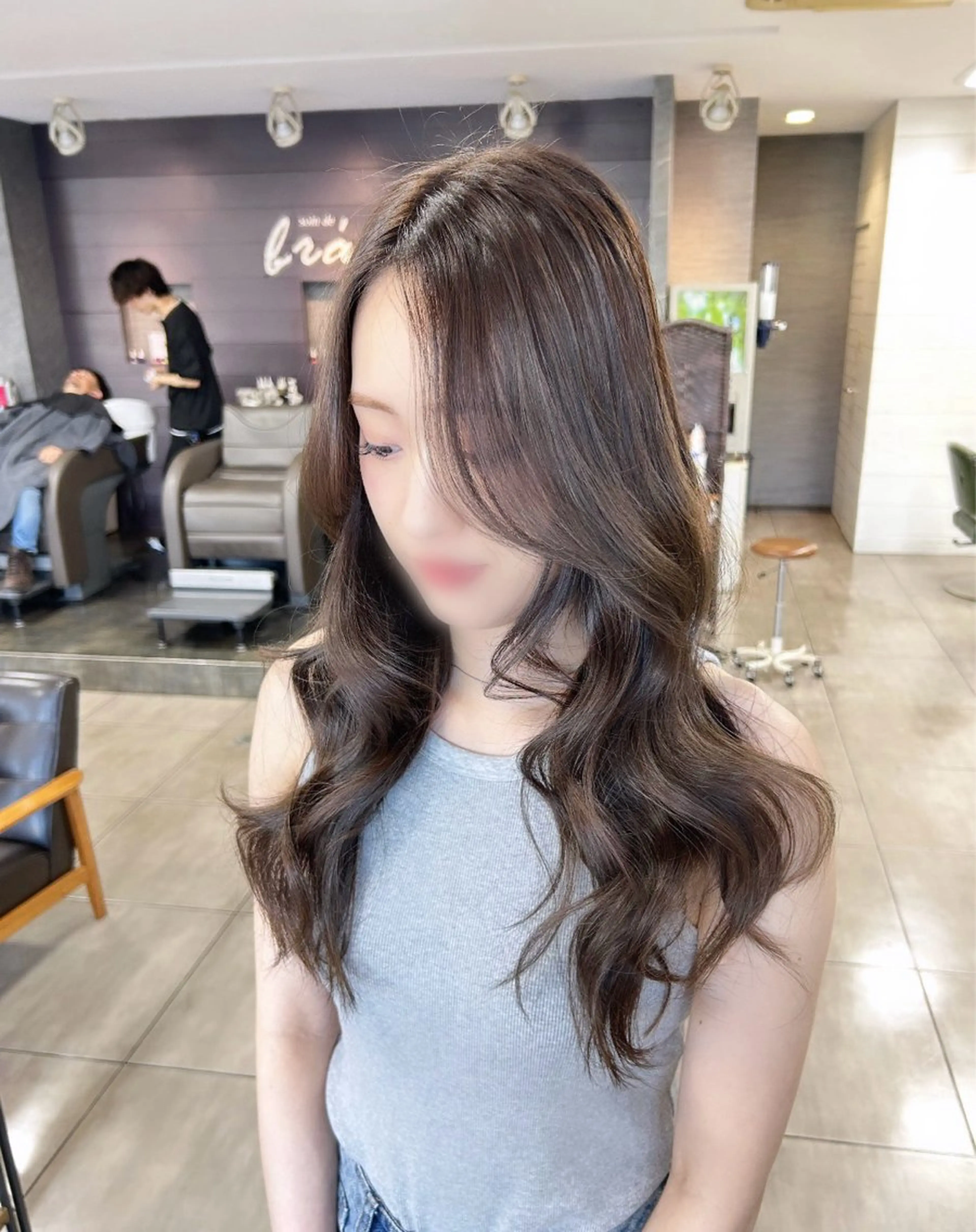 ロング ロング ヘアカラー 🫧艶髪カラー🫧 森本くるみのヘアスタイル