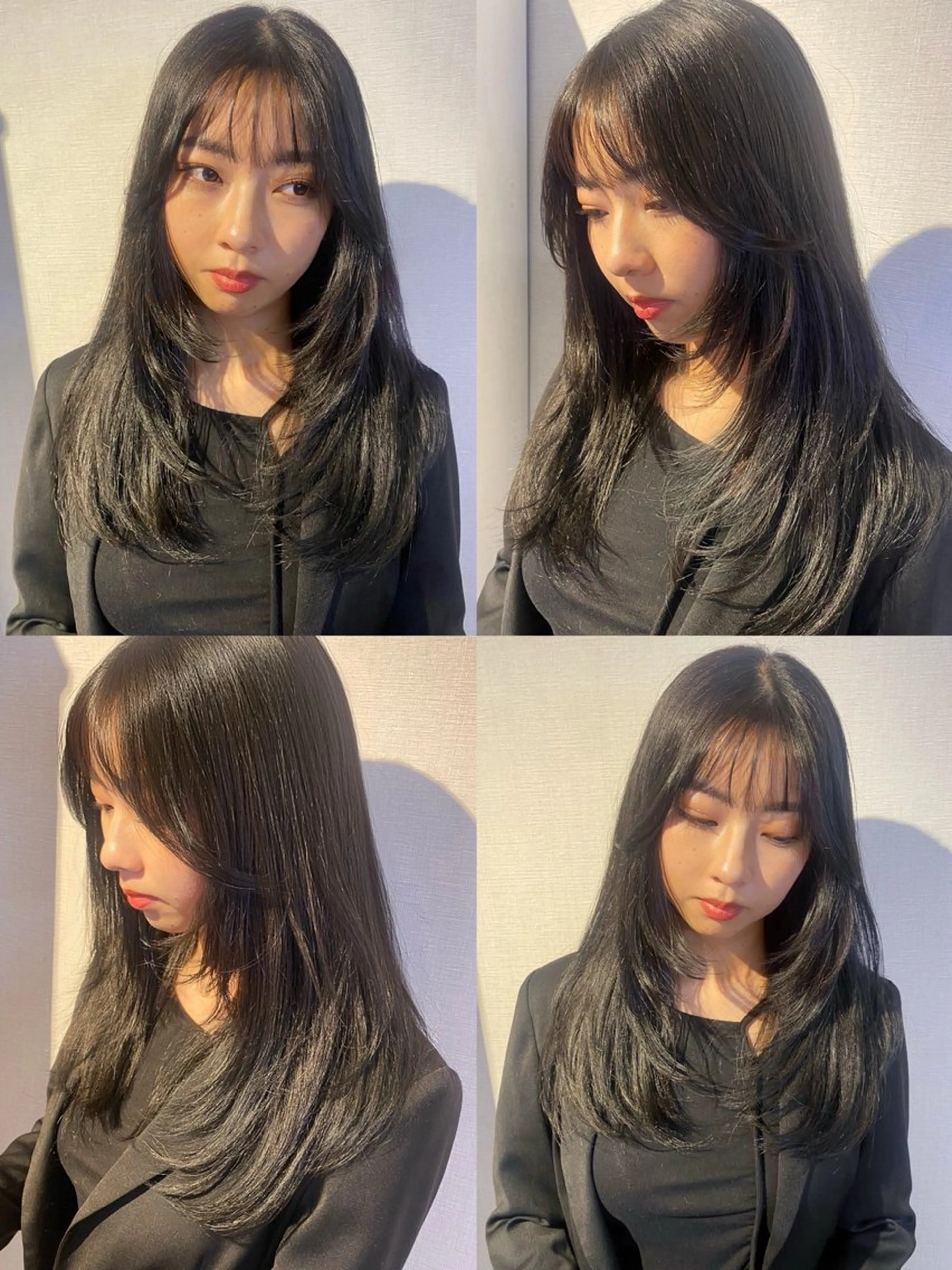 ロング カラー 顔まわりレイヤー レイヤーカット 長沼ゆうか /レイヤーカットのヘアスタイル