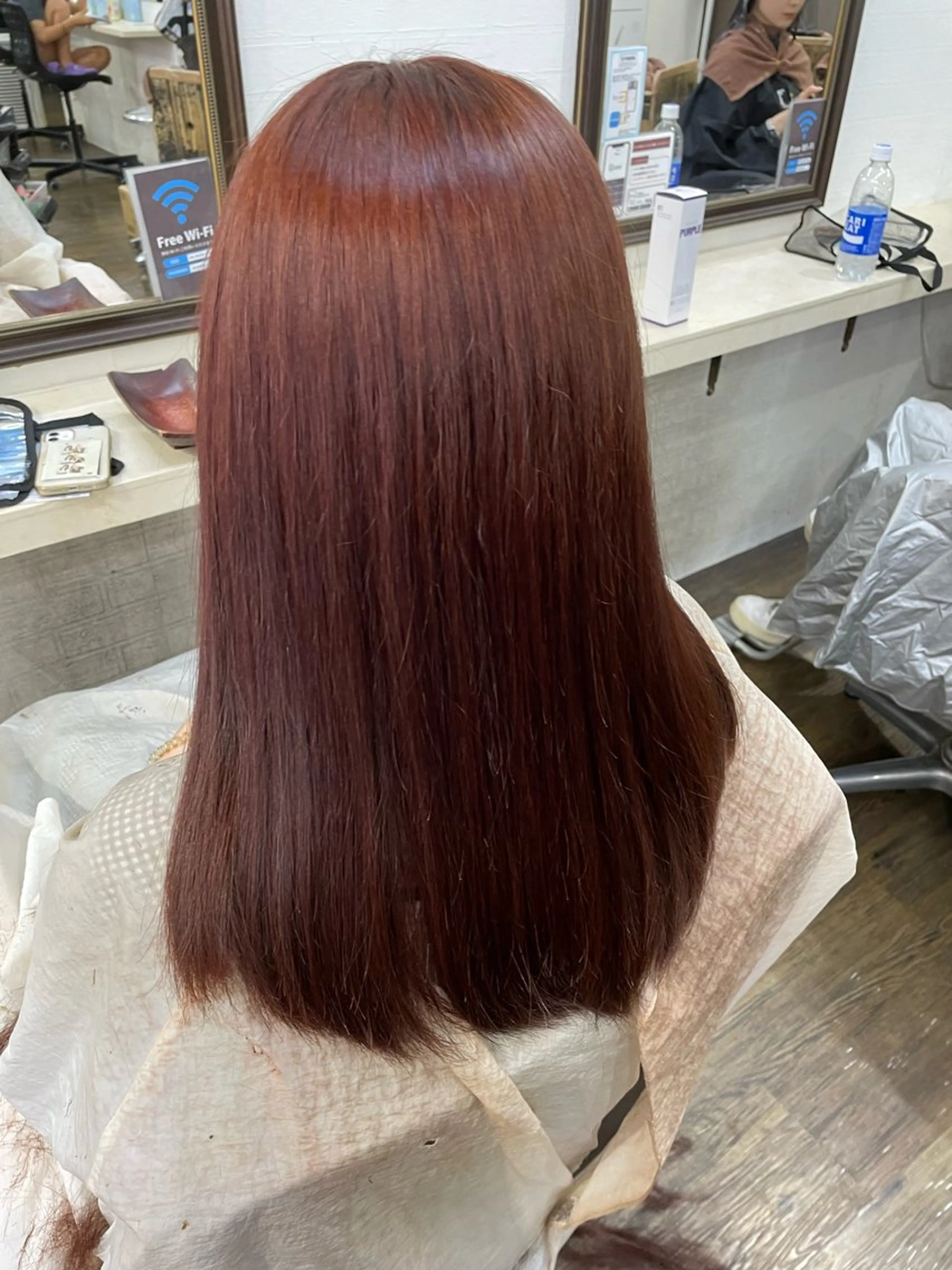 セミロング 横浜🦋ハイトーン 🫐シャドウルーツのヘアスタイル