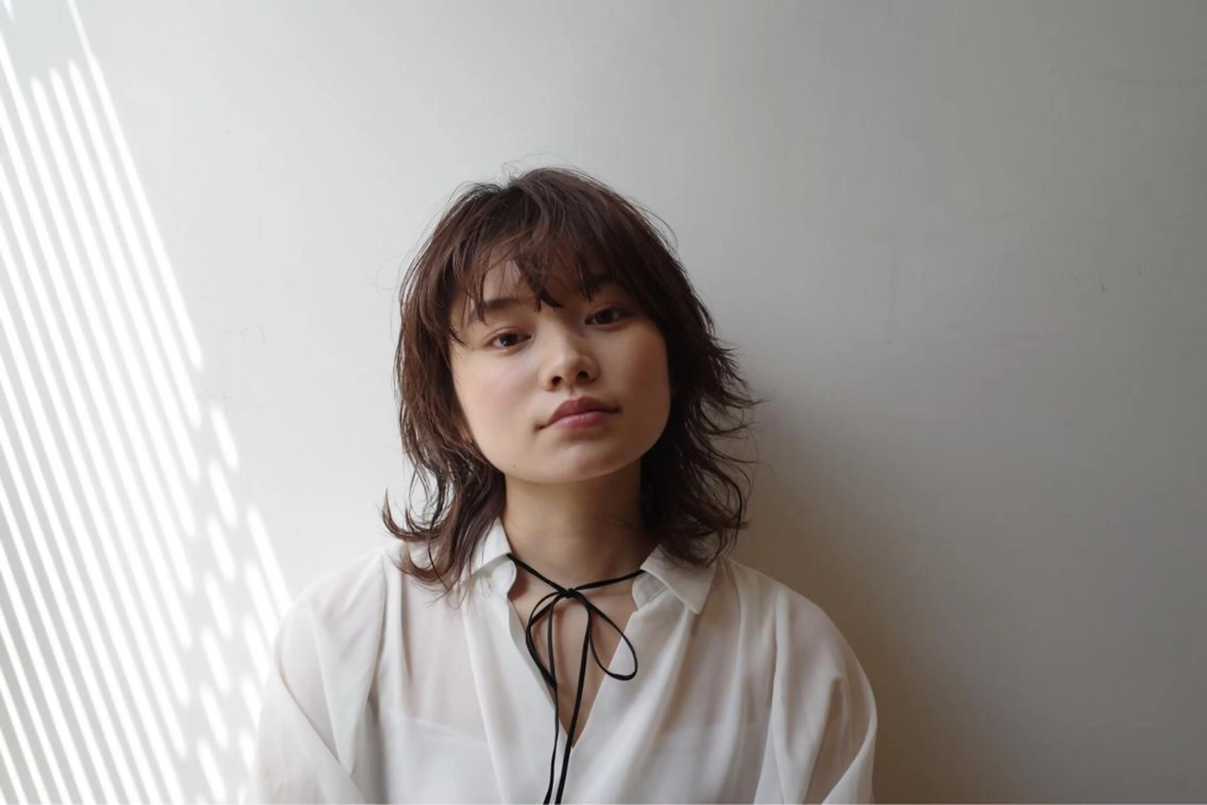 ミディアム カラー パーマ ヘアアレンジ メンズ キッズ ネイル マツエク・マツパ メンズウルフカット アディクシーカラー 透明感カラー ボブ ウルフカット 藤井 仁紀のヘアスタイル