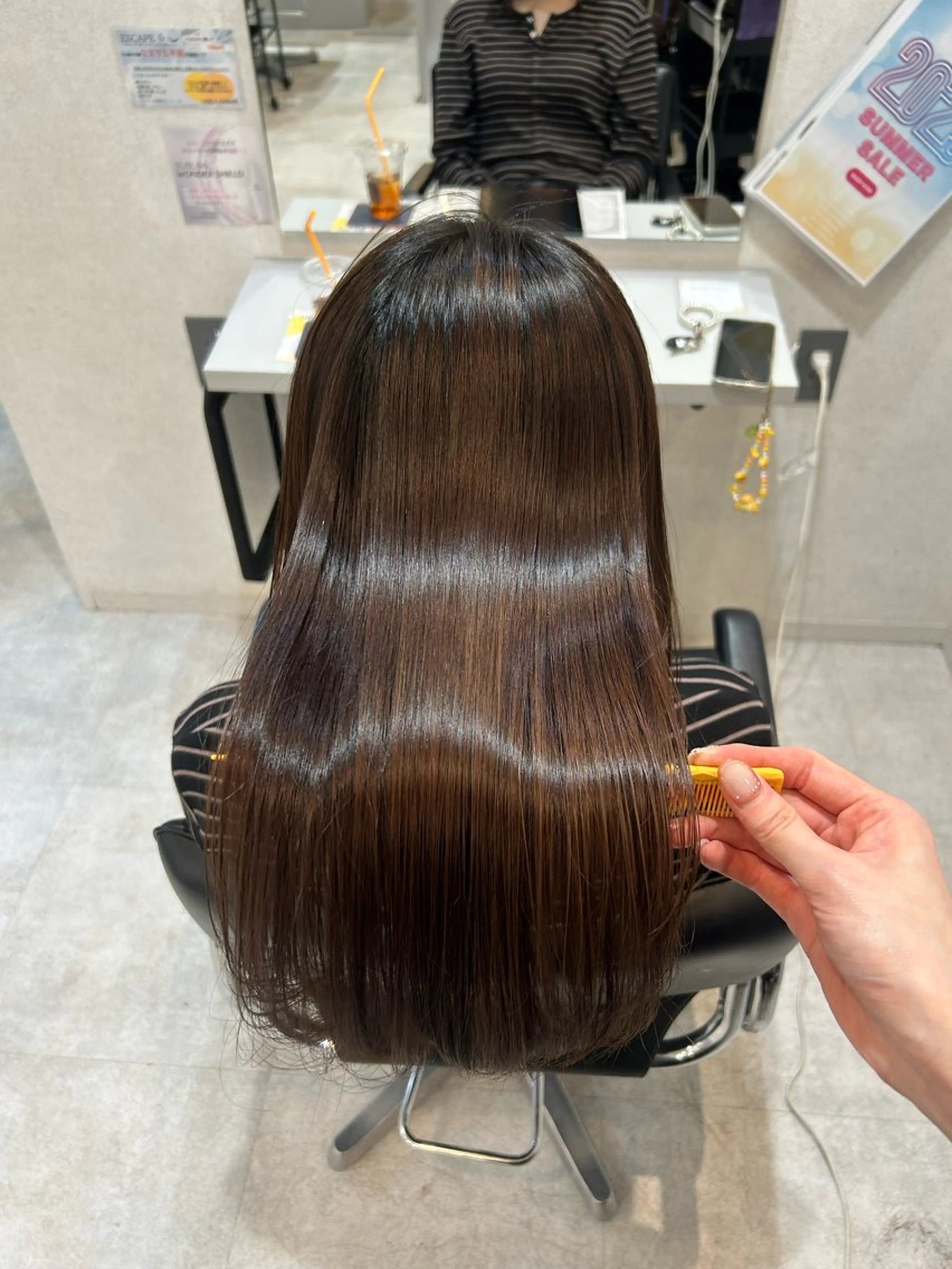 セミロング 縮毛矯正 縮毛矯正 柔らかい縮毛矯正/ ボブ/北林のヘアスタイル