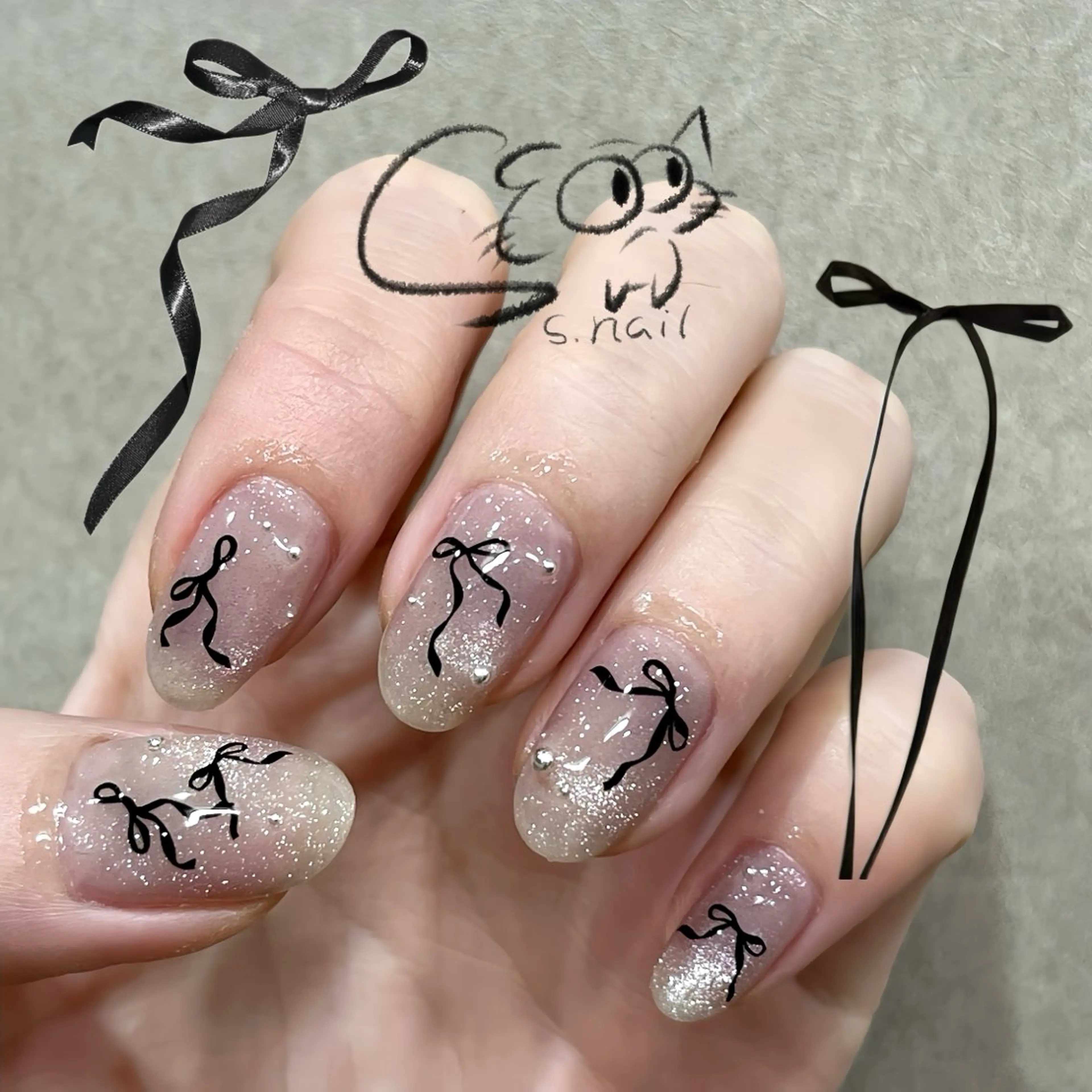 ネイル アートネイル チークネイル フレンチネイル グラデーション マグネットネイル S.nail _のネイルデザイン