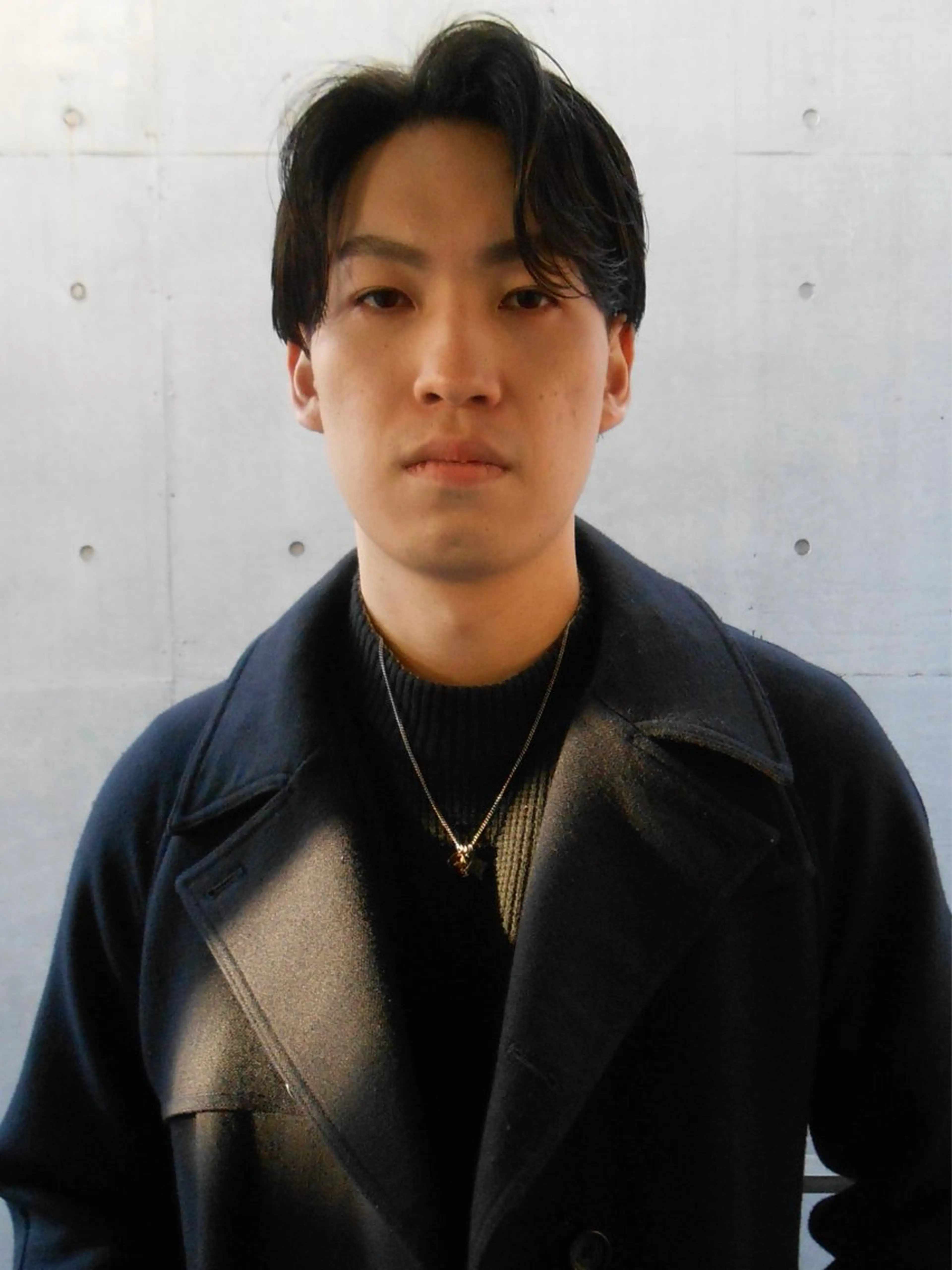 ミディアム パーマ メンズ カット パーマ グランジヘア 無造作ヘアHYUGAのヘアスタイル