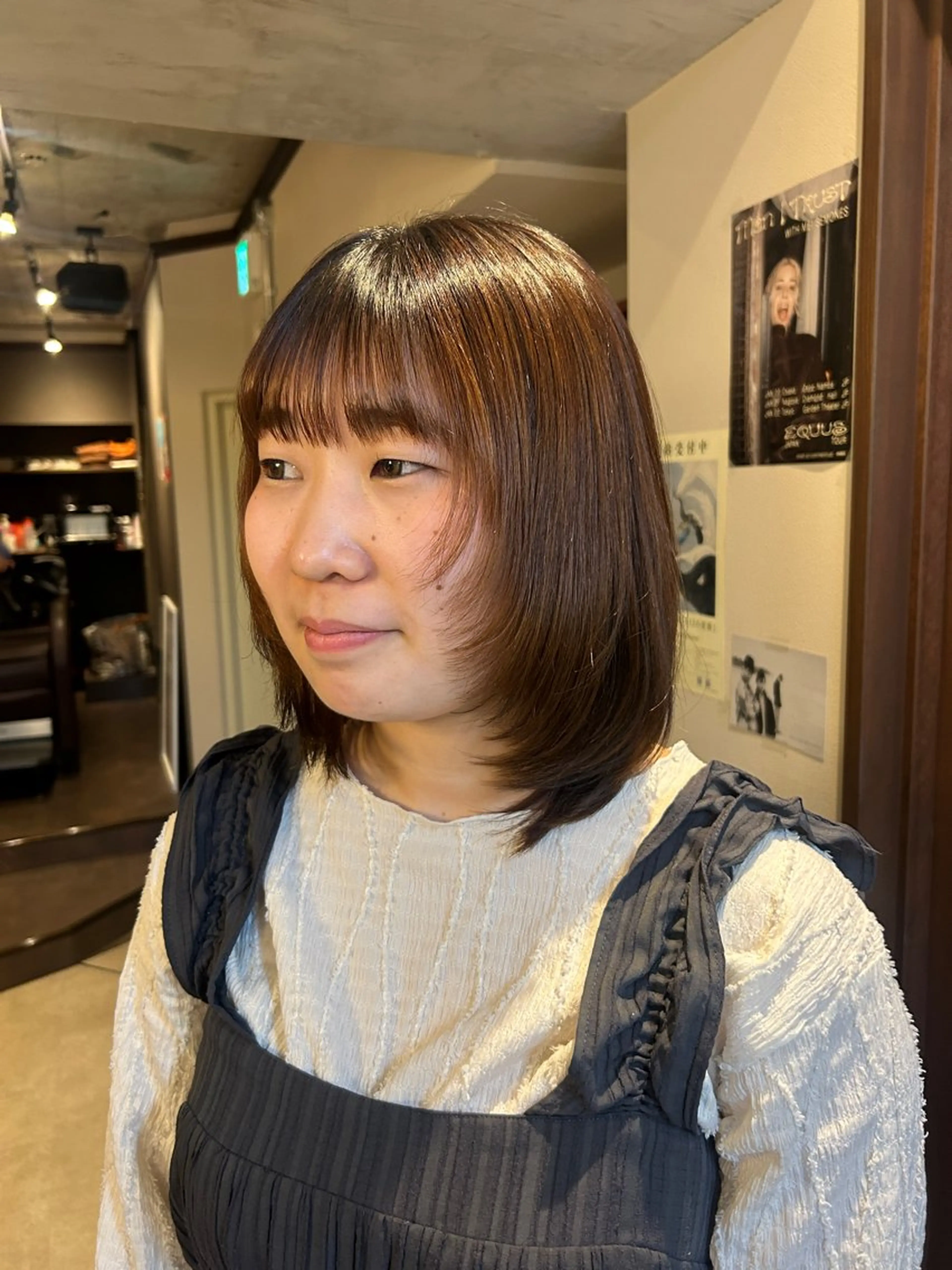 ミディアム 縮毛矯正 深尾 萌花のヘアスタイル