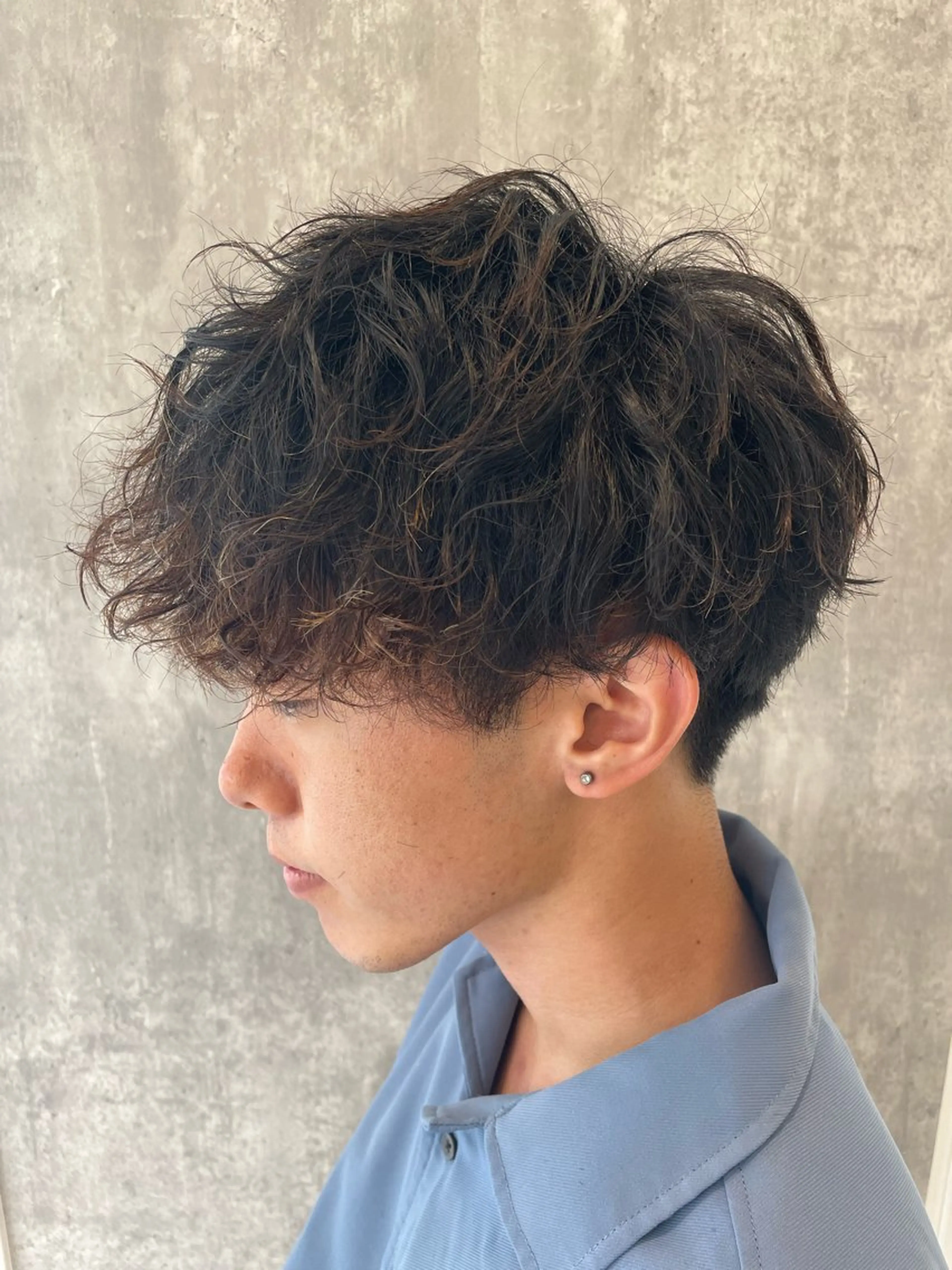 メンズ 白髪ぼかしデザイン ハイライト/宮本純登のヘアスタイル