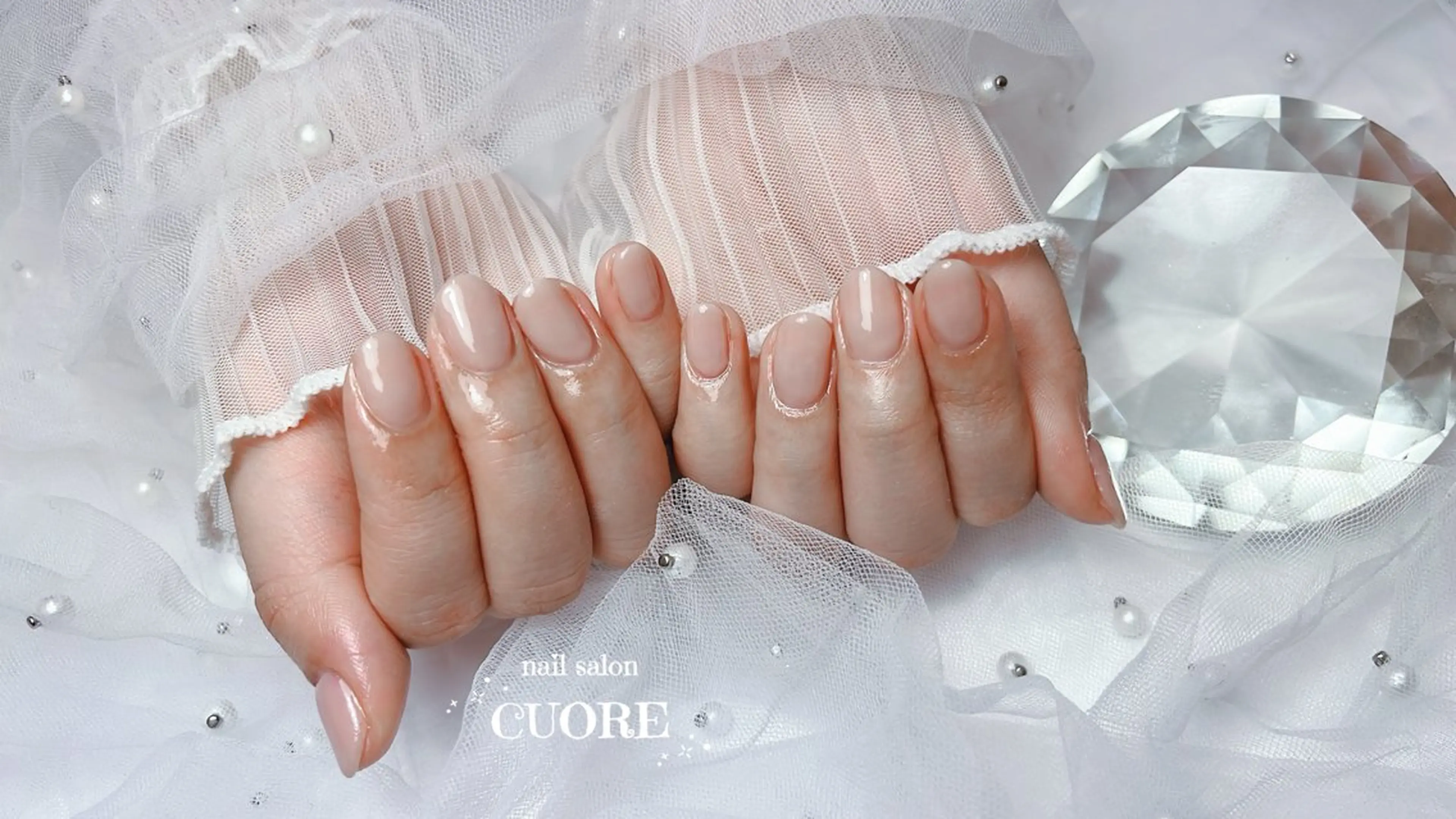 ネイル オフィスネイル ワンカラーネイル シンプルネイル ハンドネイル nail salon CUOREのネイルデザイン