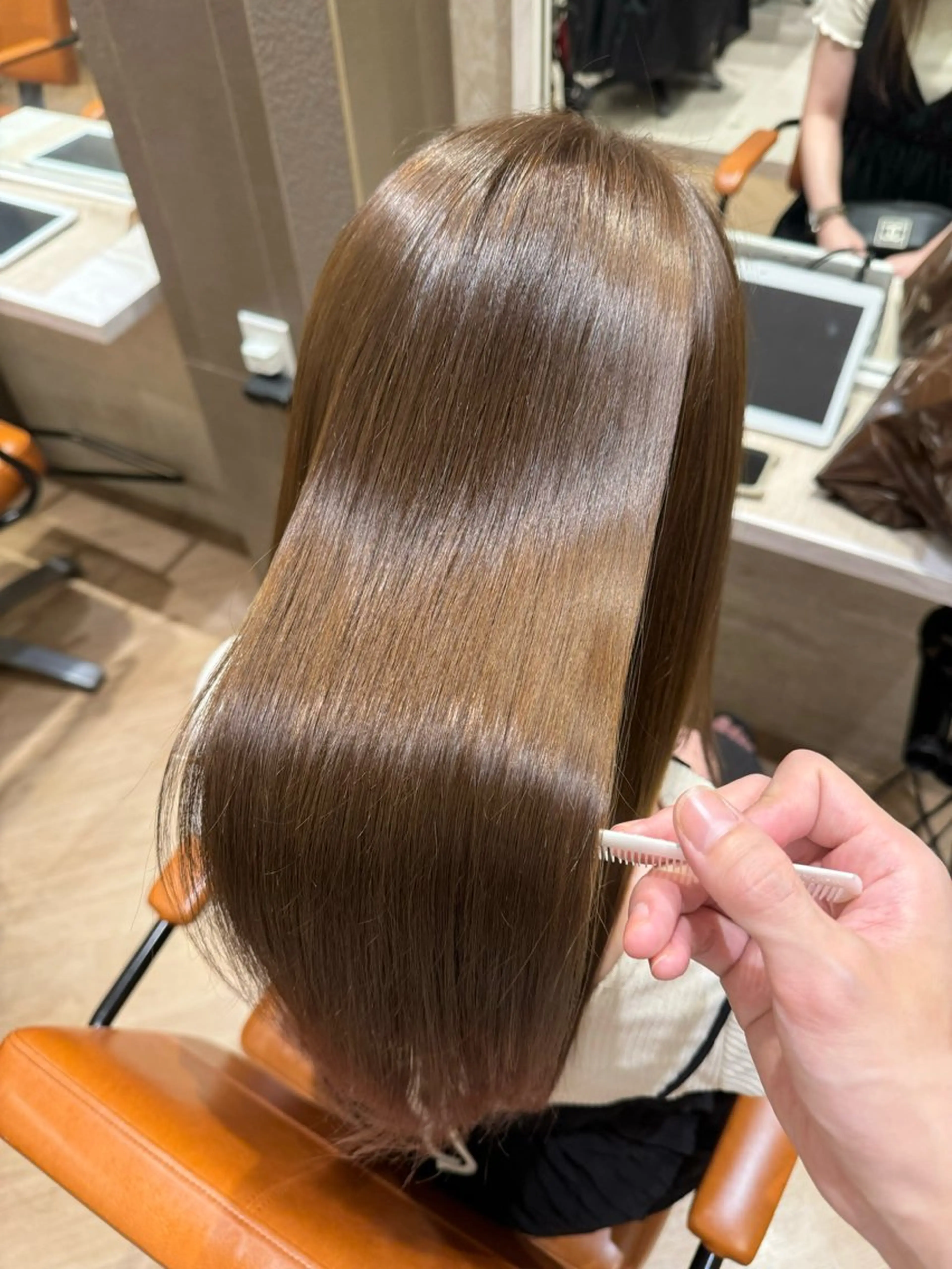 ミディアム カット ヘアカラー トリートメント 💫艶髪💫 ✂︎佐久間俊生✂︎のヘアスタイル