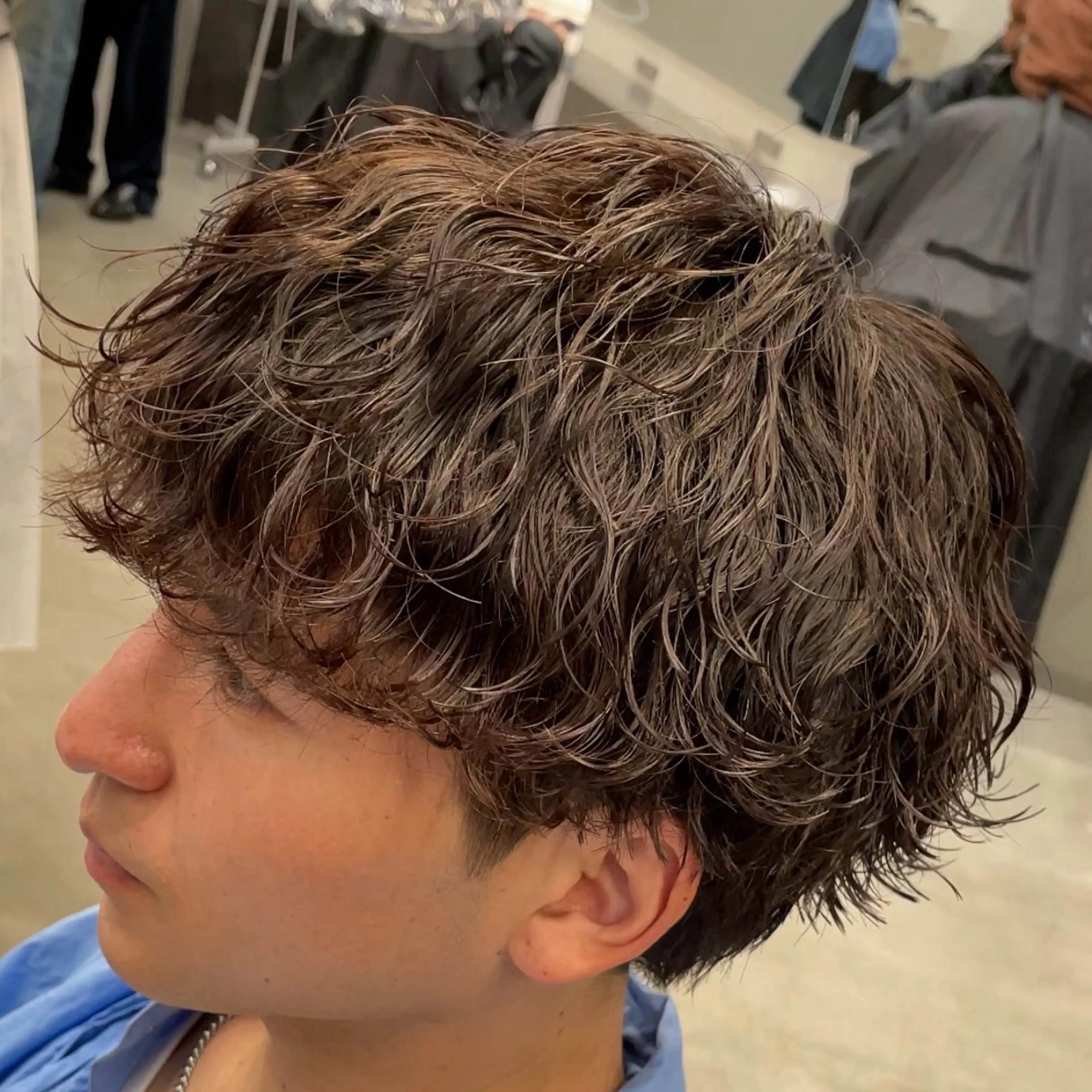 ミディアム パーマ ヘアアレンジ メンズ fifth 石川 凪のヘアスタイル