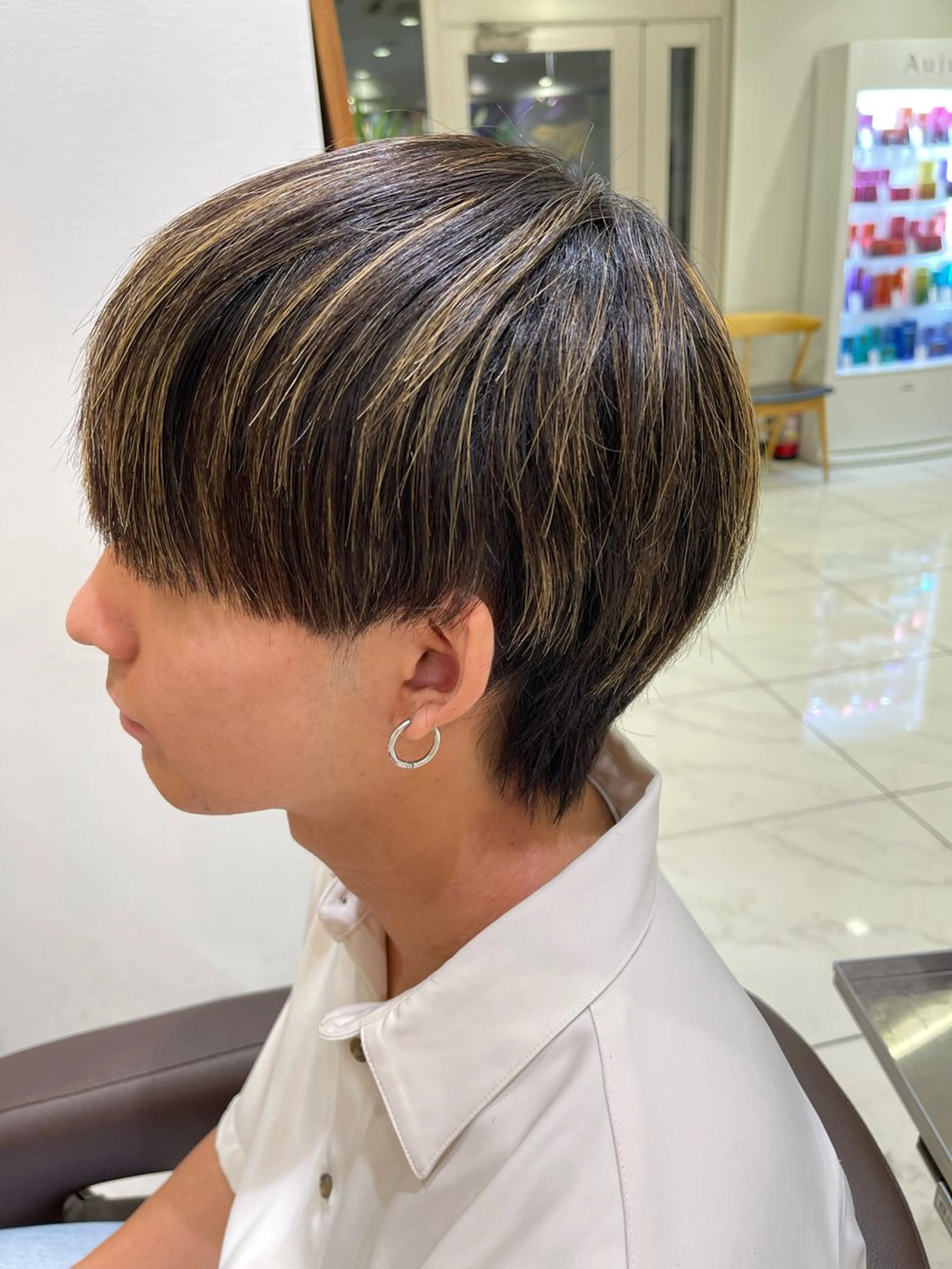 【✨️迷ったらこれ✨️】メンズカット＋ナチュラル縮毛矯正(マッシュ、韓国風ヘアの方にオススメ)の写真