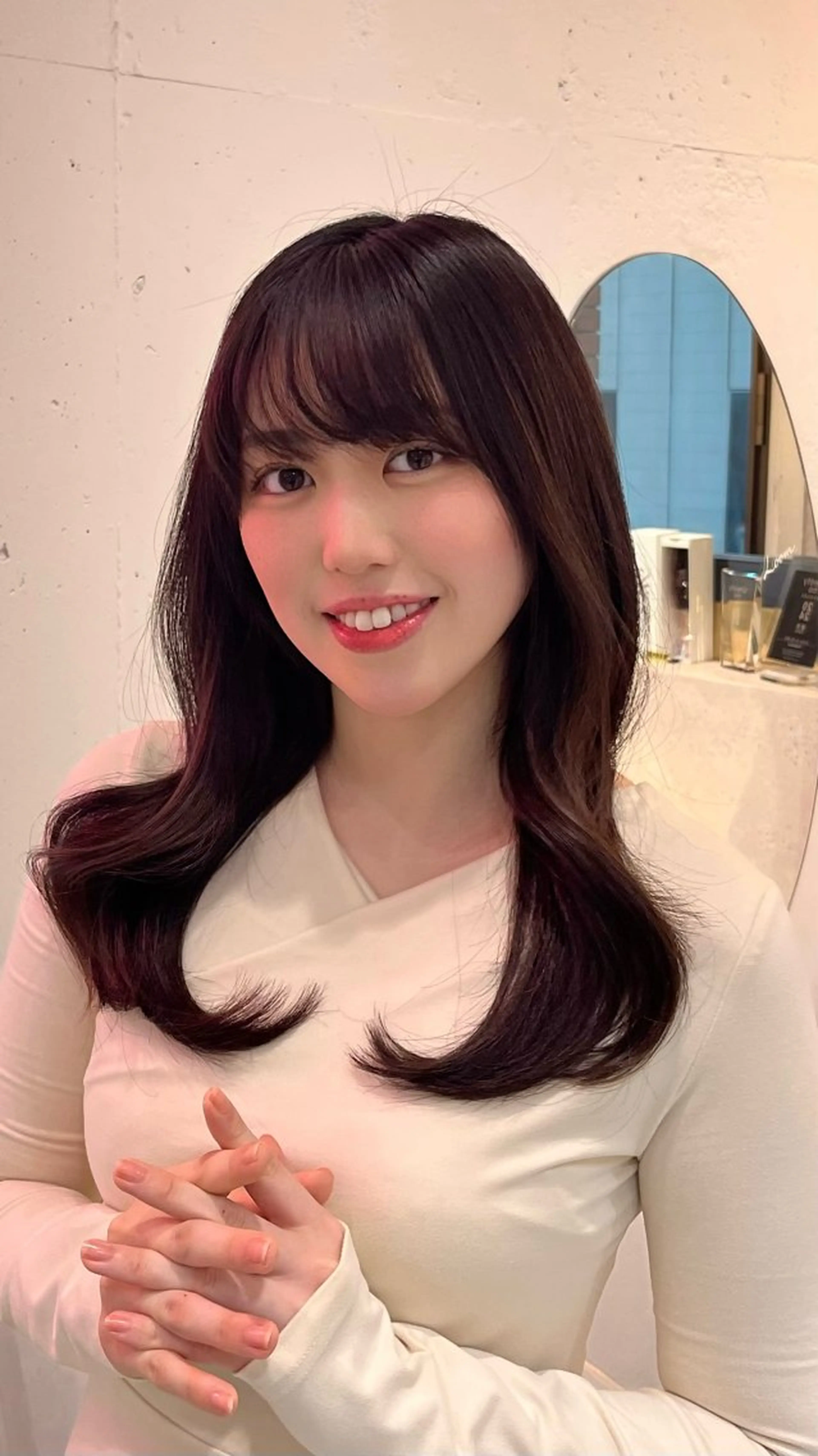 ロング 新宿/小顔レイヤー/ 顔まわり/西慶太朗のヘアスタイル