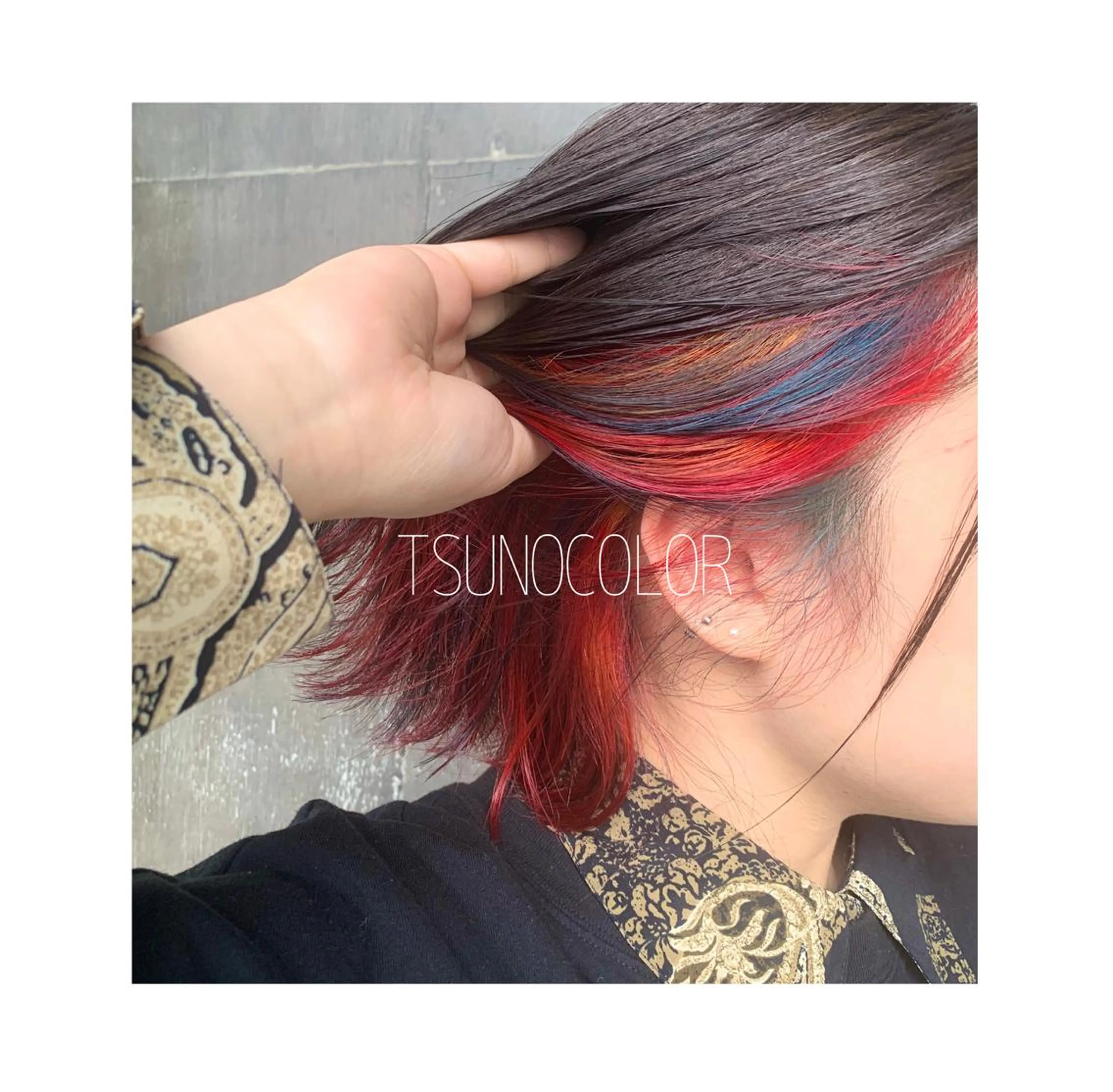 ショート カラー GARU-ガル-所属・TSUNO🦖 派手髪/オタク美容師のヘアスタイル