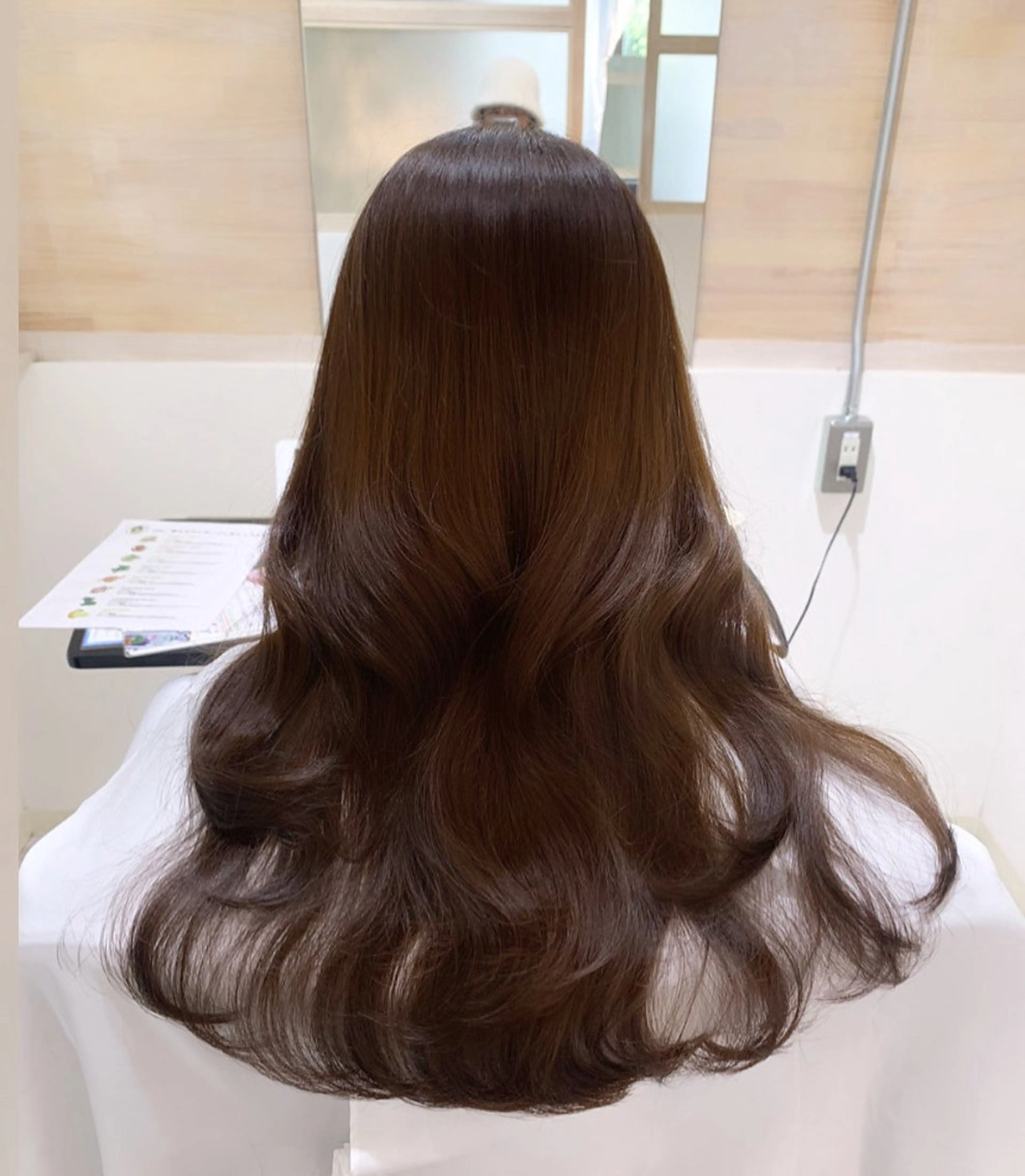 ロング 垢抜け 雰囲気アップ ふにゅう ののかのヘアスタイル