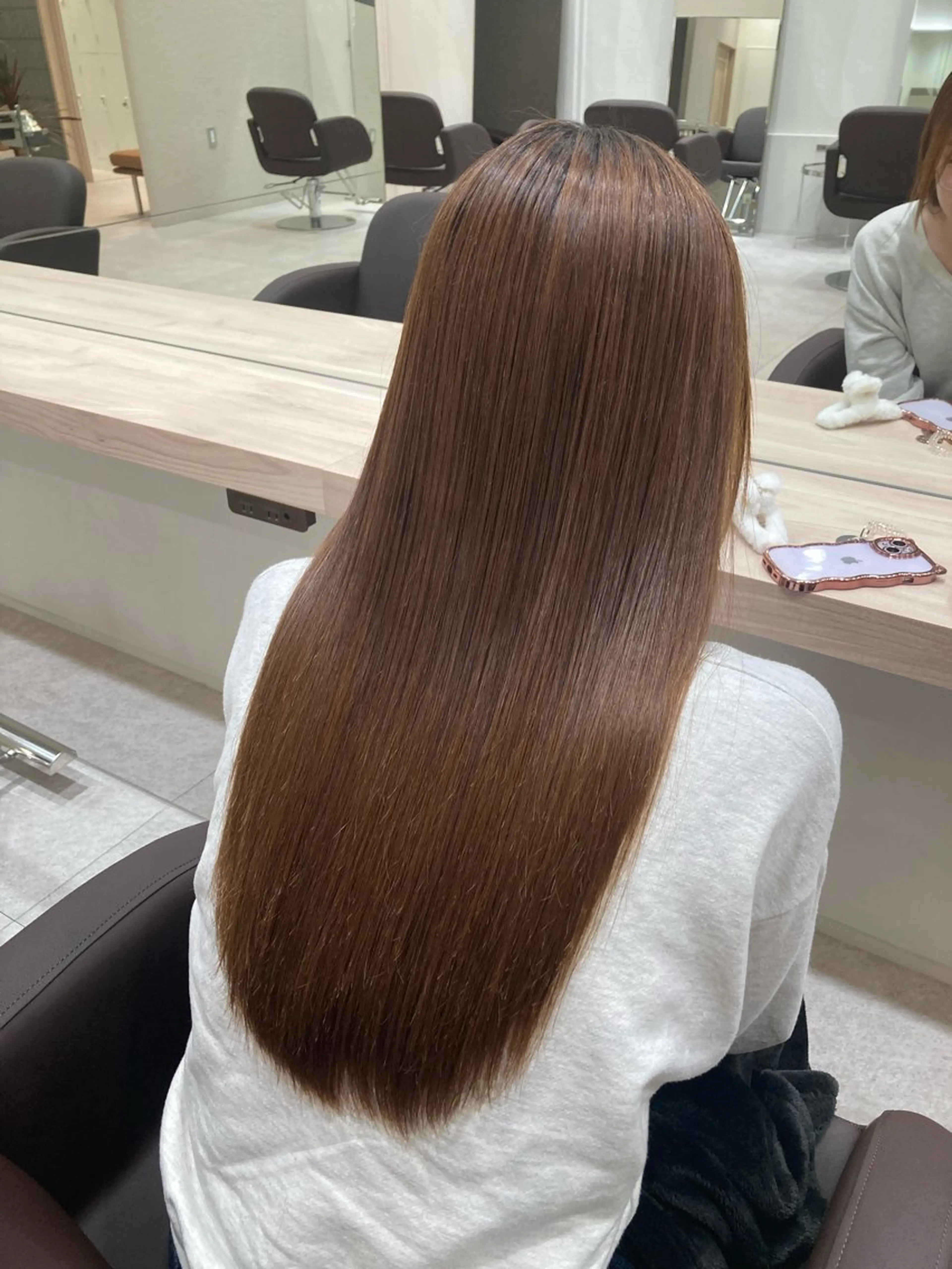 【ご新規様限定】髪質改善 縮毛矯正ストレート＋Aujua 5STEPトリートメント付き ｼｬﾝﾌﾟｰ・ﾌﾞﾛｰ込🫧の写真