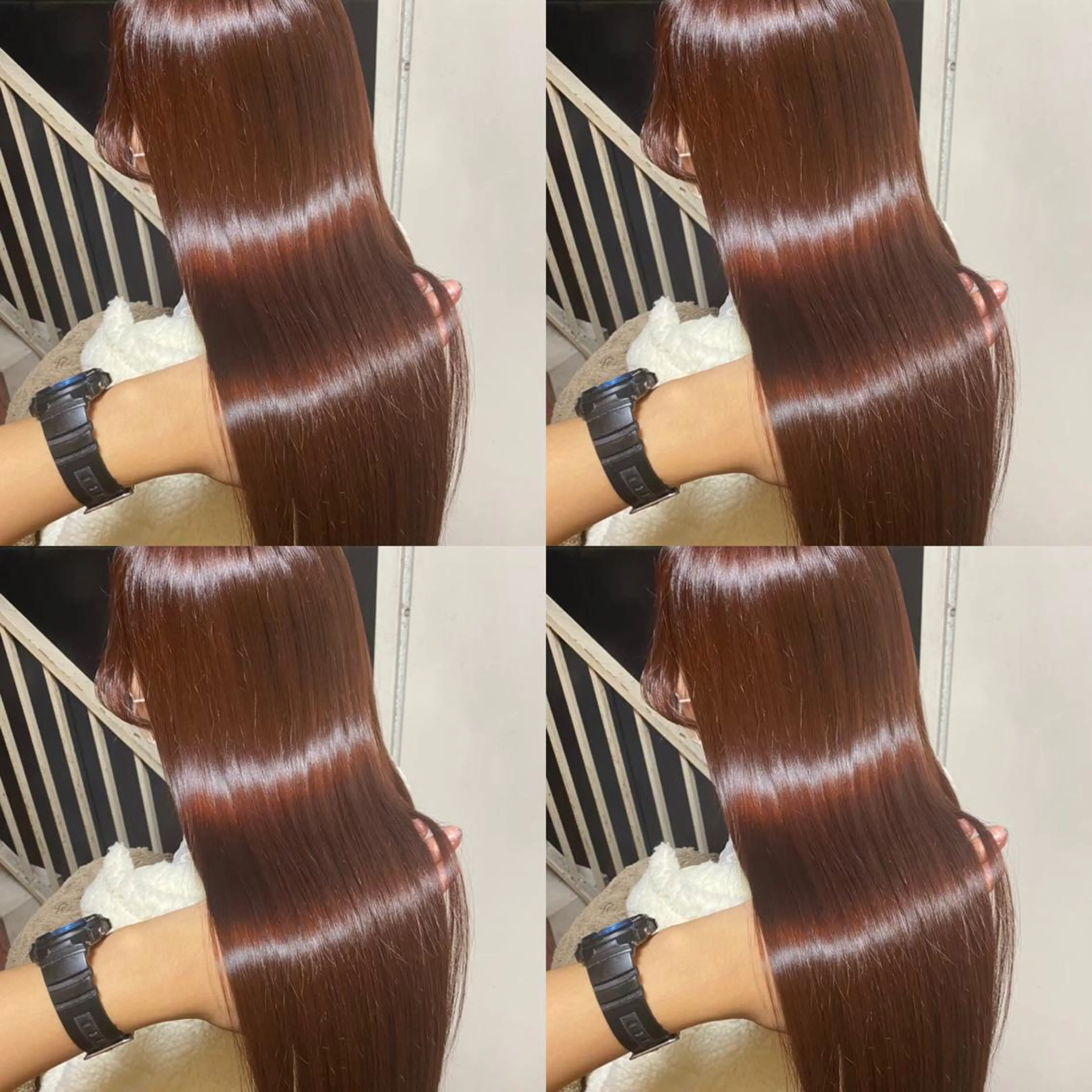 セミロング カラー ヘアアレンジ 💎韓国レイヤー ×エクステゆうま💎のヘアスタイル