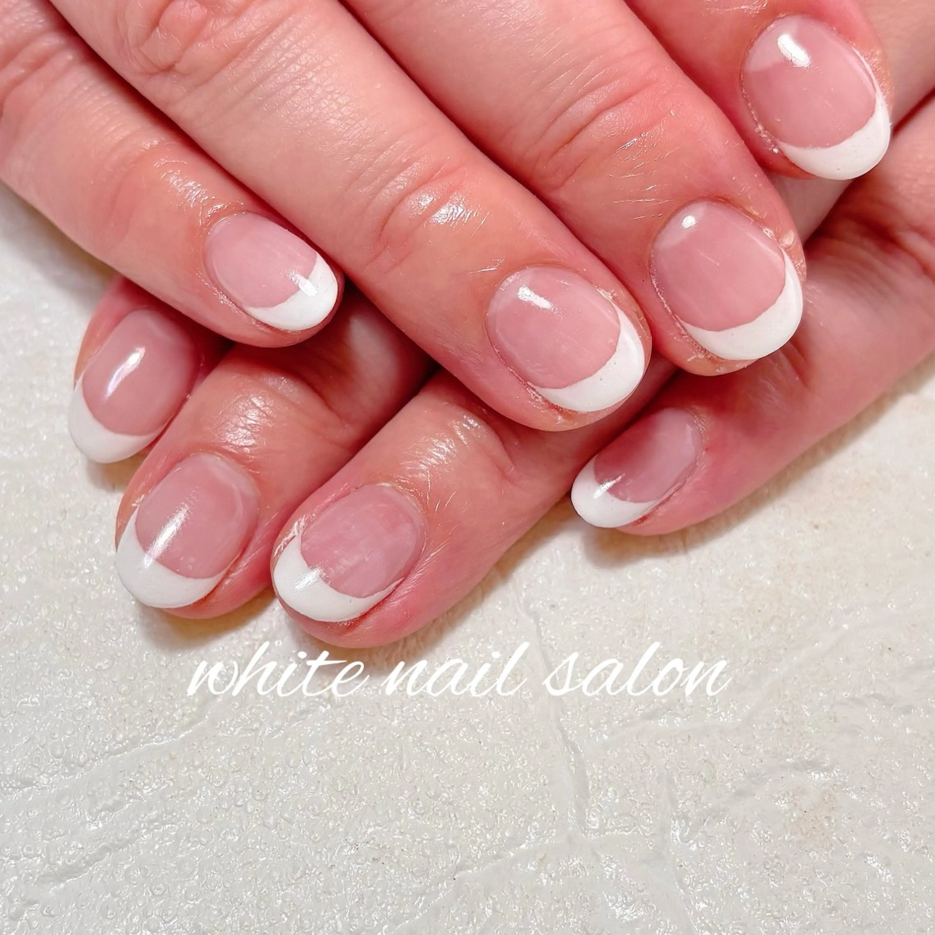 ネイル フットネイル フレンチネイル ラメ(グリッター) ハンドネイル white nail salonのネイルデザイン