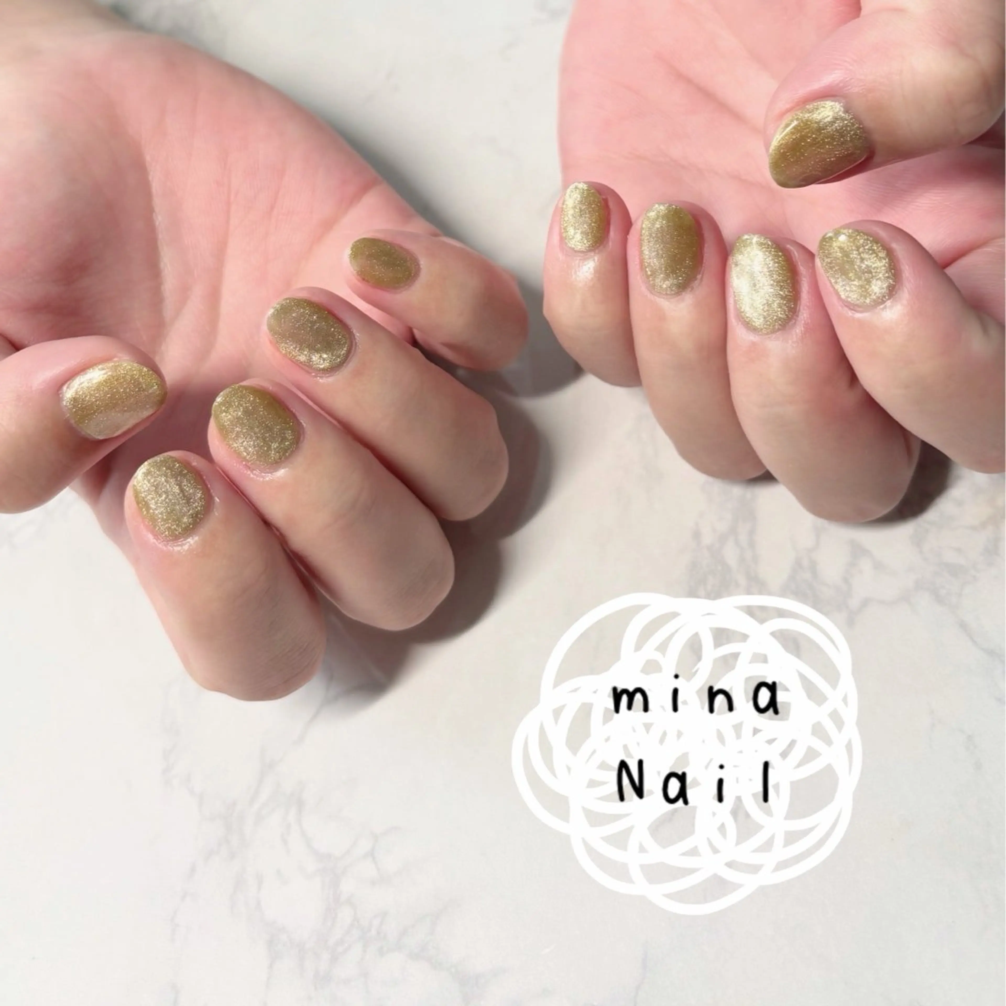ネイル マグネットネイル ワンカラーネイル mina Nailのネイルデザイン
