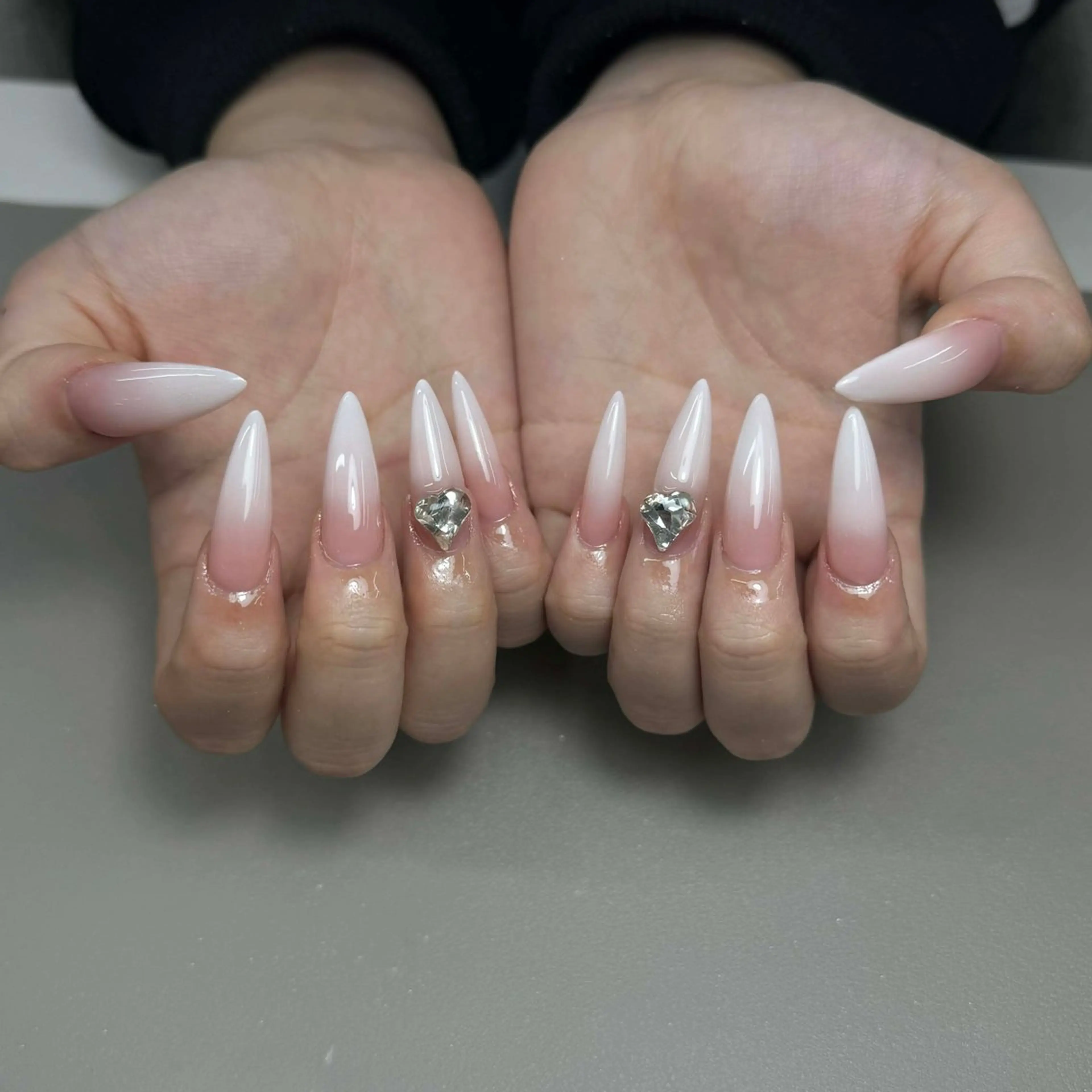 【チップ長さだし】ベビーブーマーかわいいネイル💅🩷18%🉐の写真