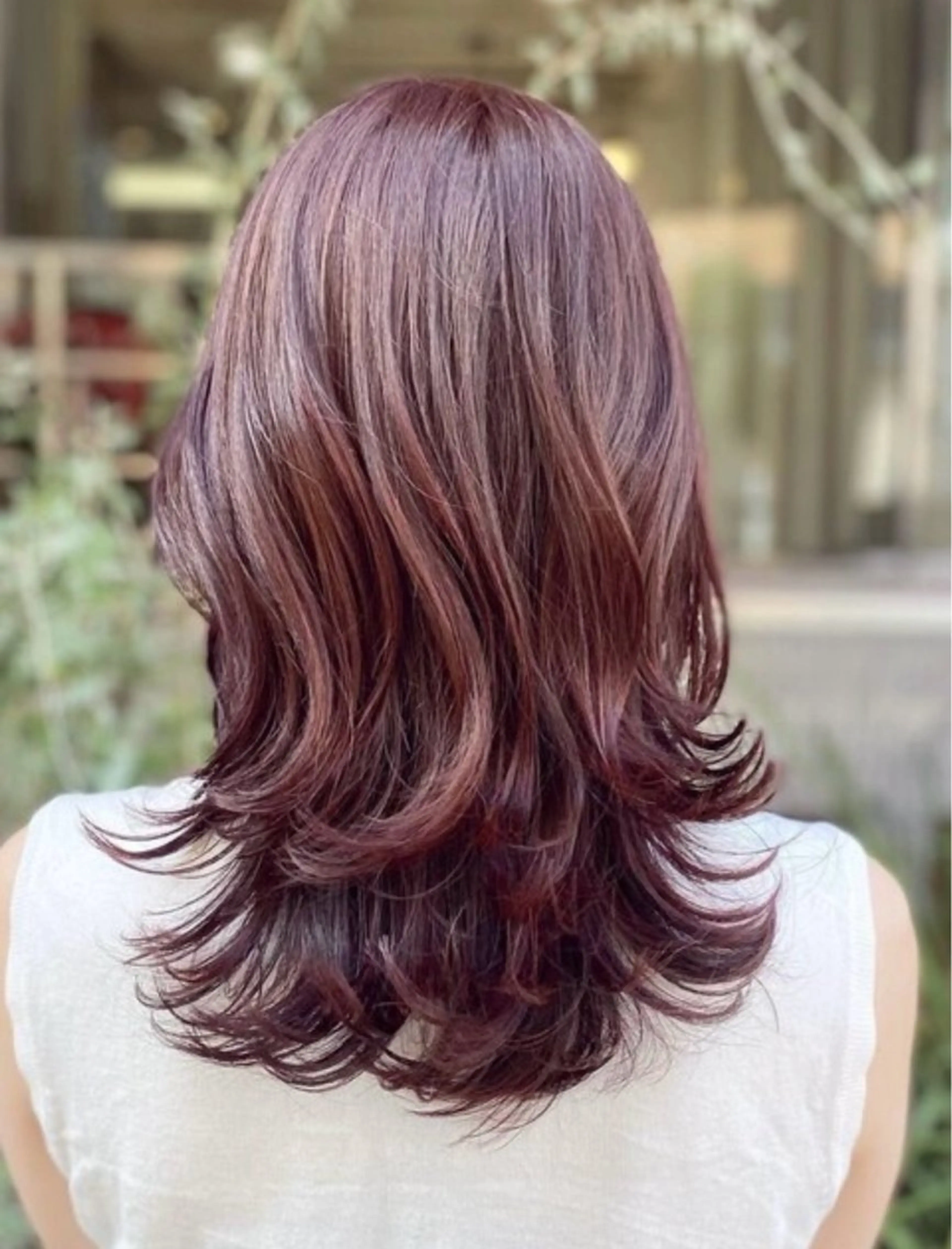 セミロング カラー ヘアカラー トリートメント 田中 智那美のヘアスタイル