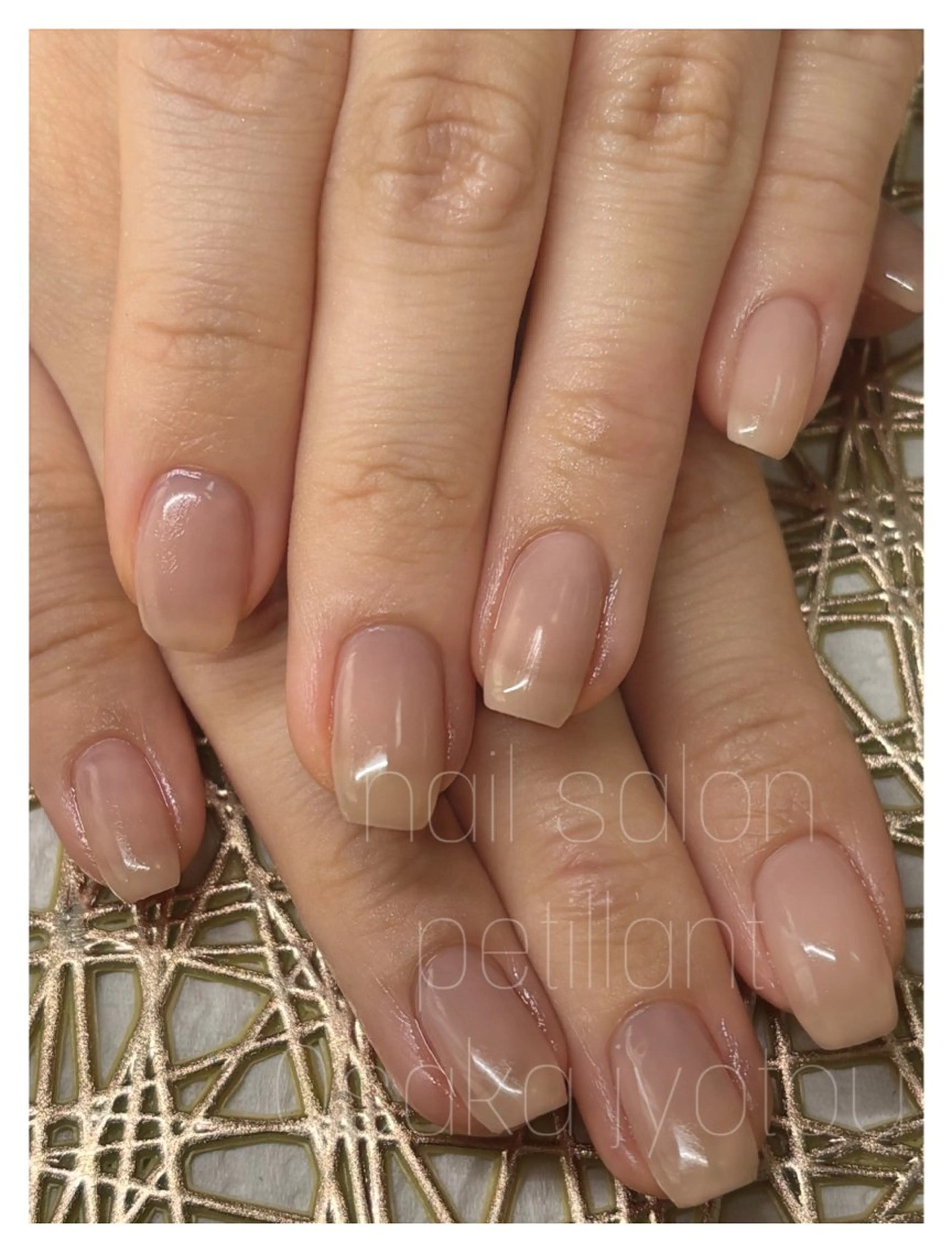 ネイル クリアネイル シンプルネイル nail salon petillantのネイルデザイン