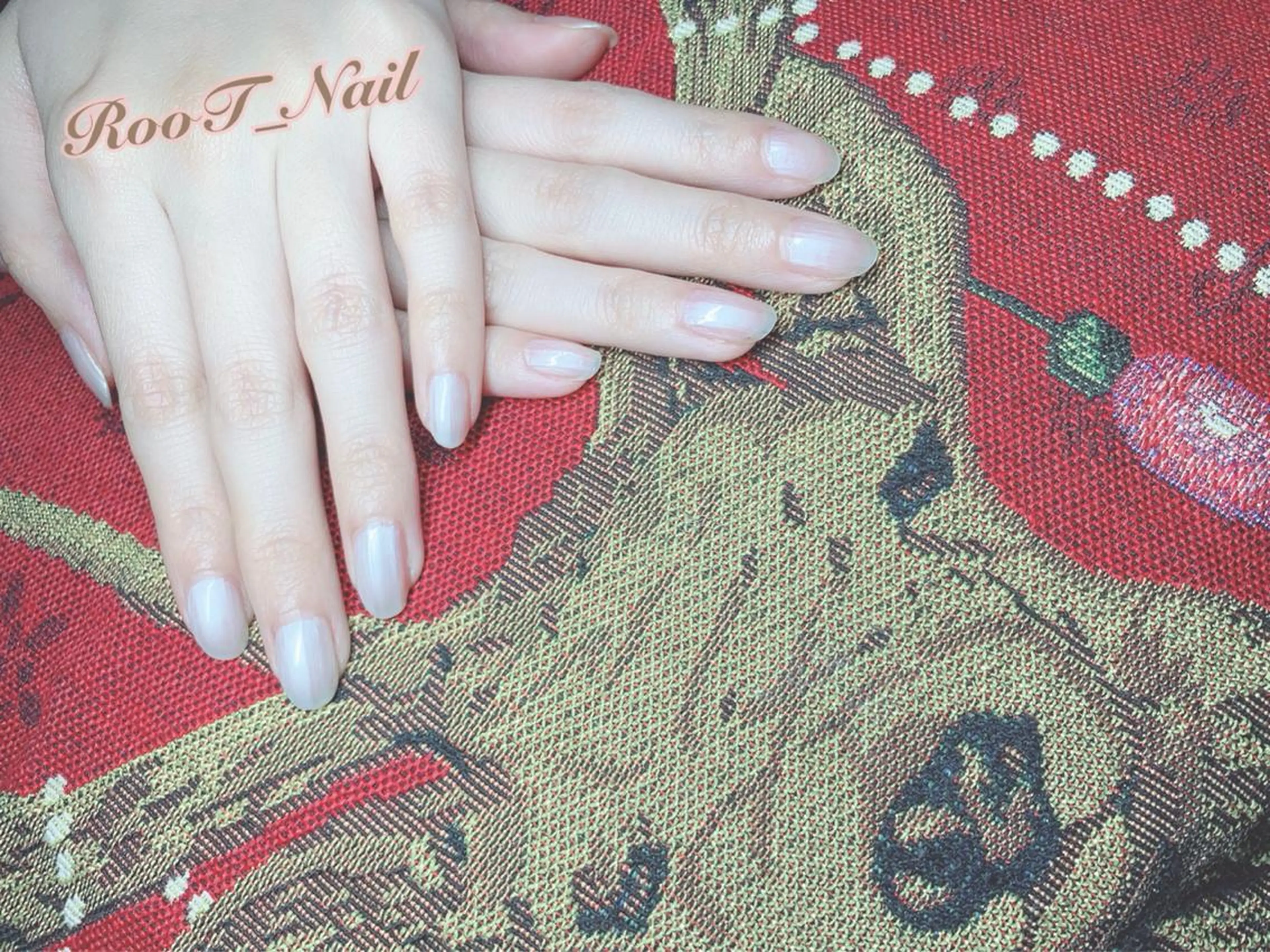 メンズ ネイル ホワイト RooT Nailのネイルデザイン