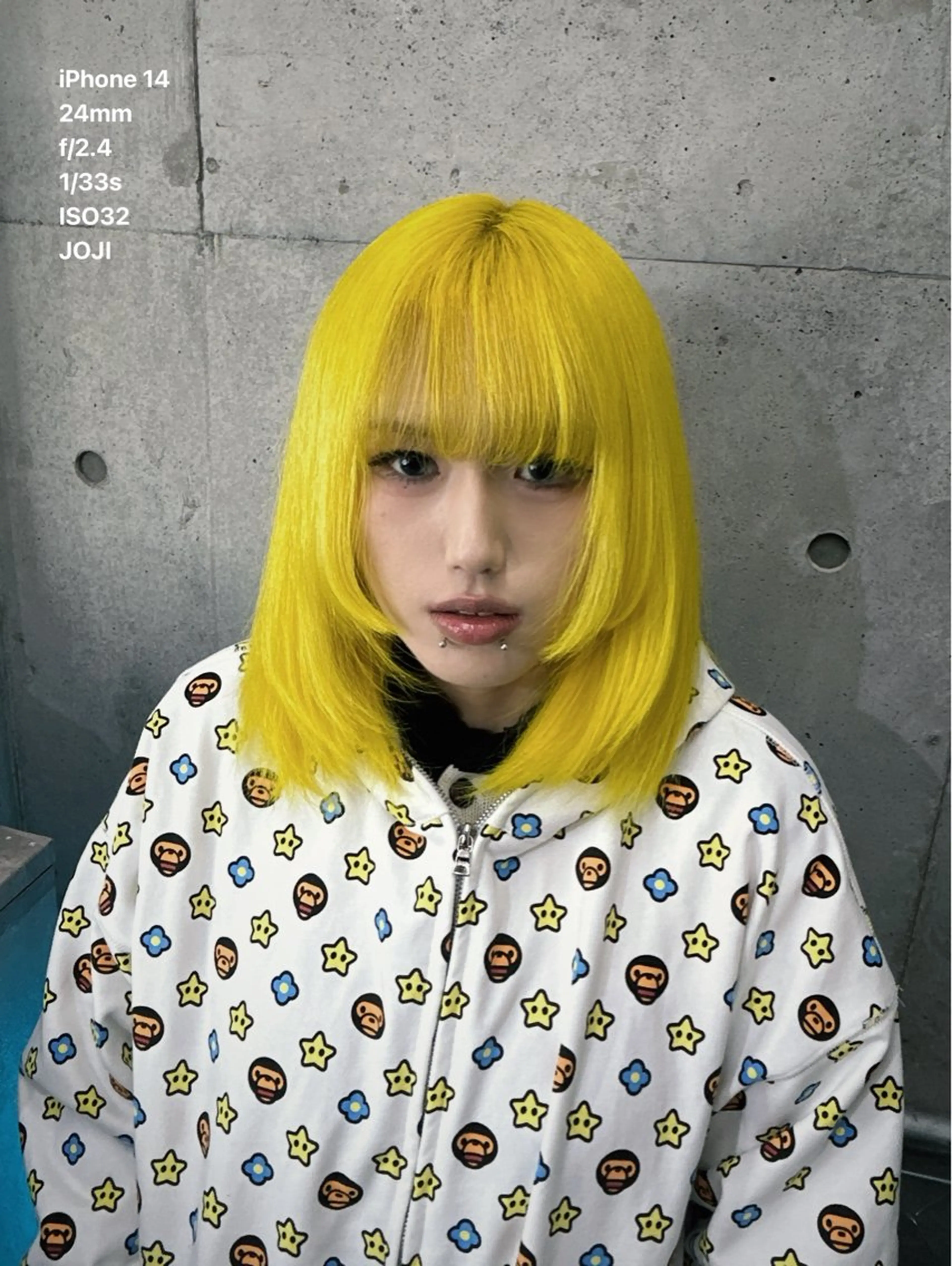 セミロング カラー カット ヘアカラー トリートメント ヘアセット 個性派ウルフ/メンズ /ブリーチ/渋谷のヘアスタイル