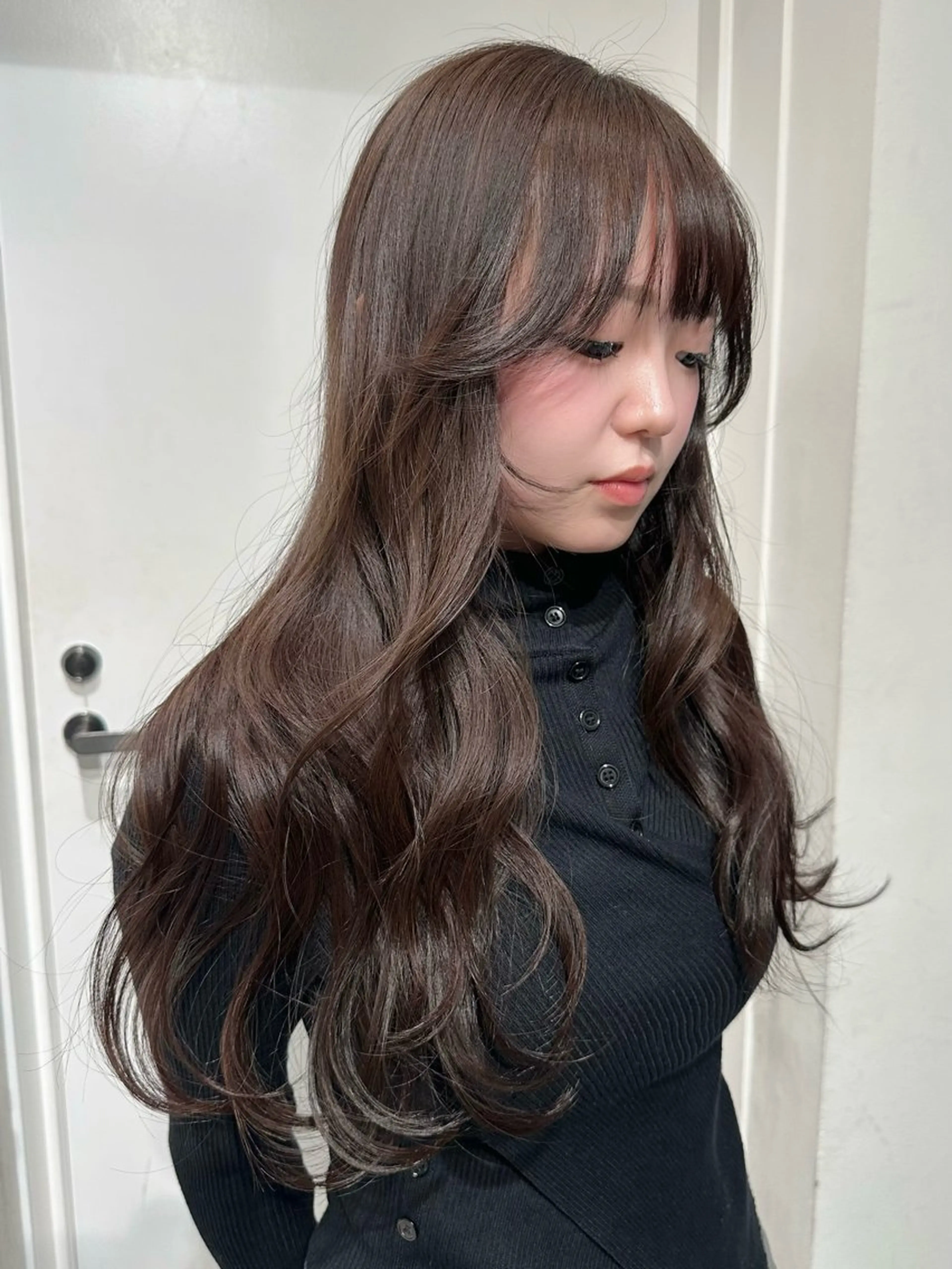 前髪カット➕巻きおろしスタイリング🖤の写真