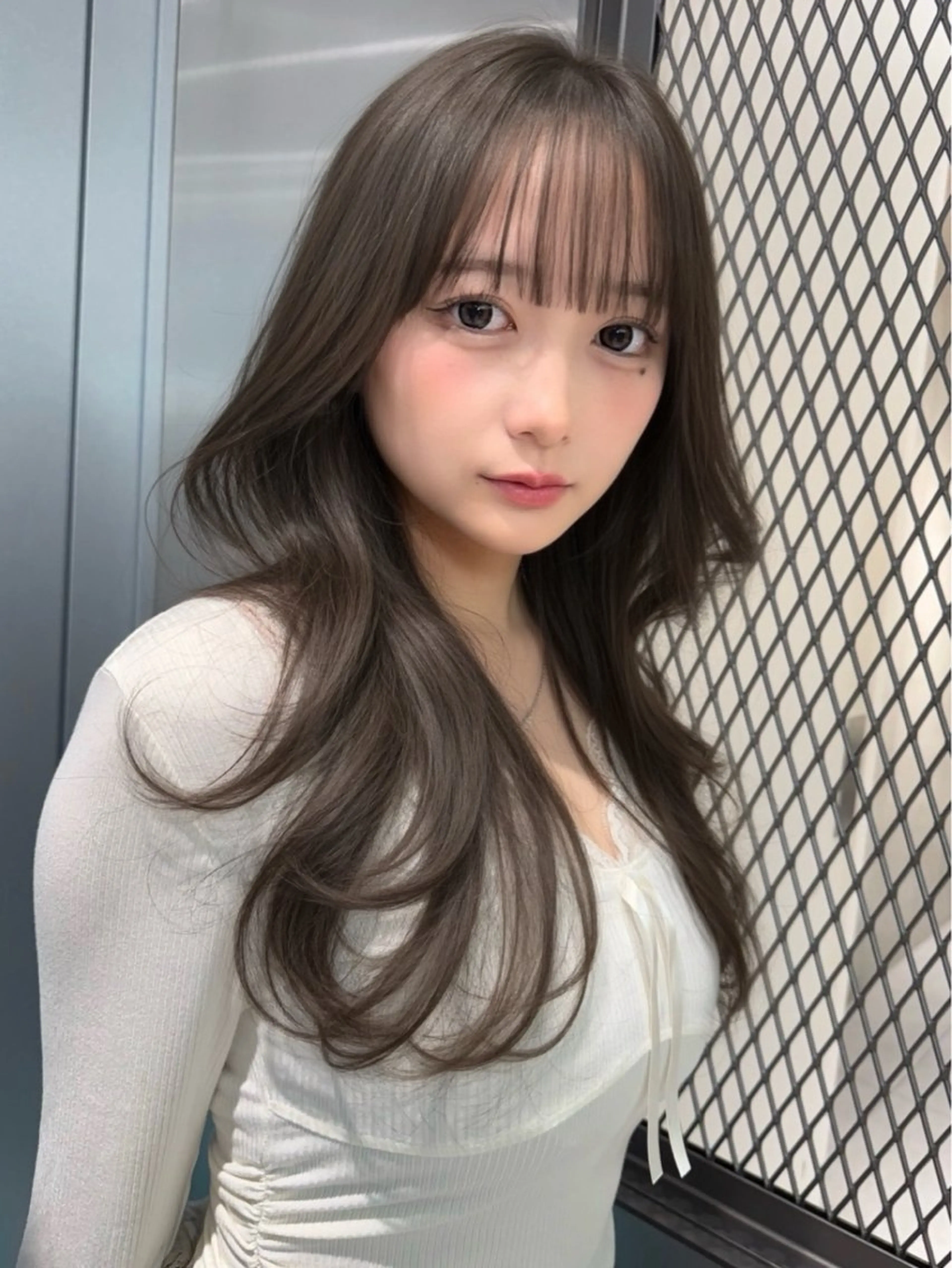 ミディアム カラー カット ヘアカラー トリートメント Lond mare レイヤーカット/韓国のヘアスタイル