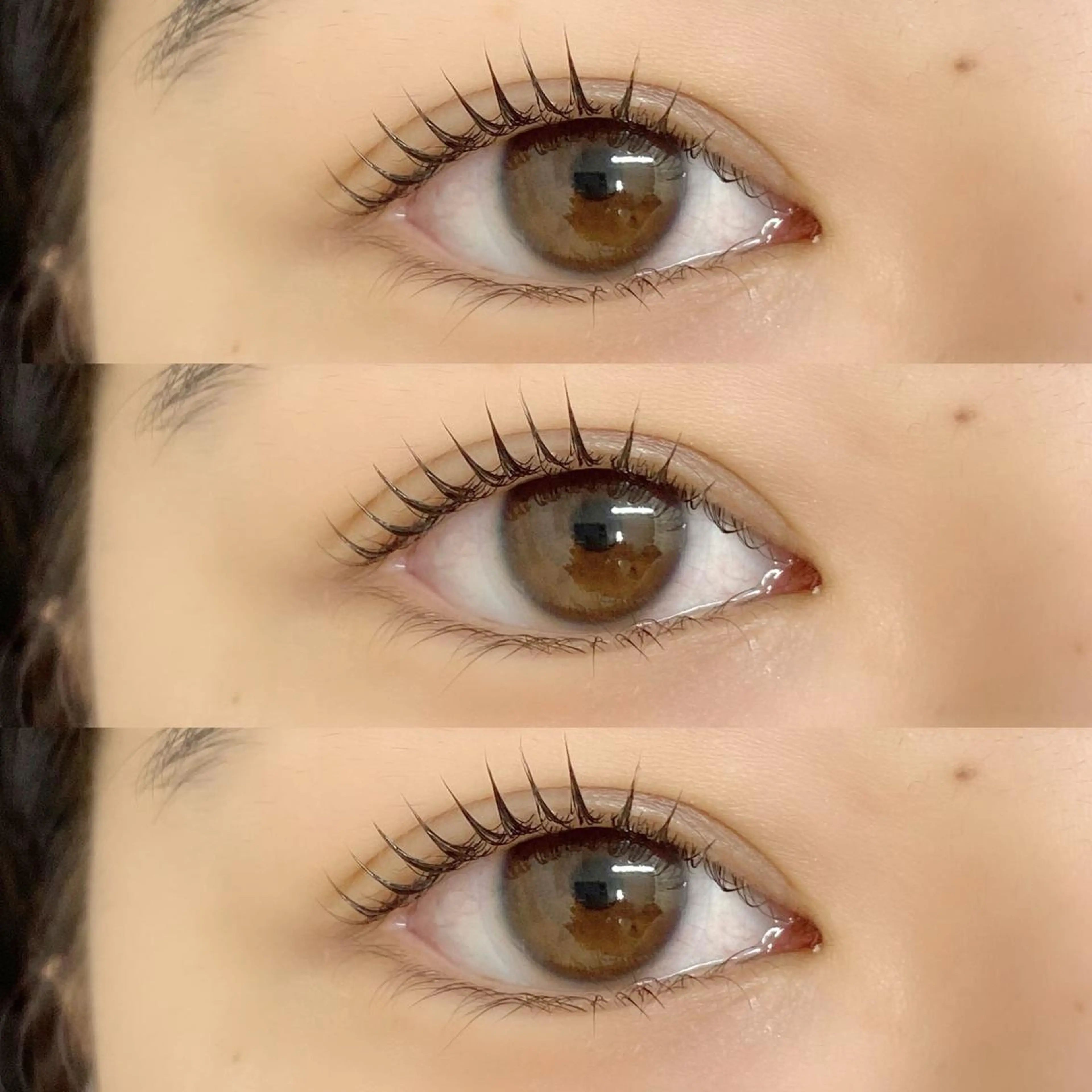 マツエク・マツパ 束感まつ毛 一重×まつ毛パーマ BAMBI 🖤KAWAIのマツエク・マツパデザイン