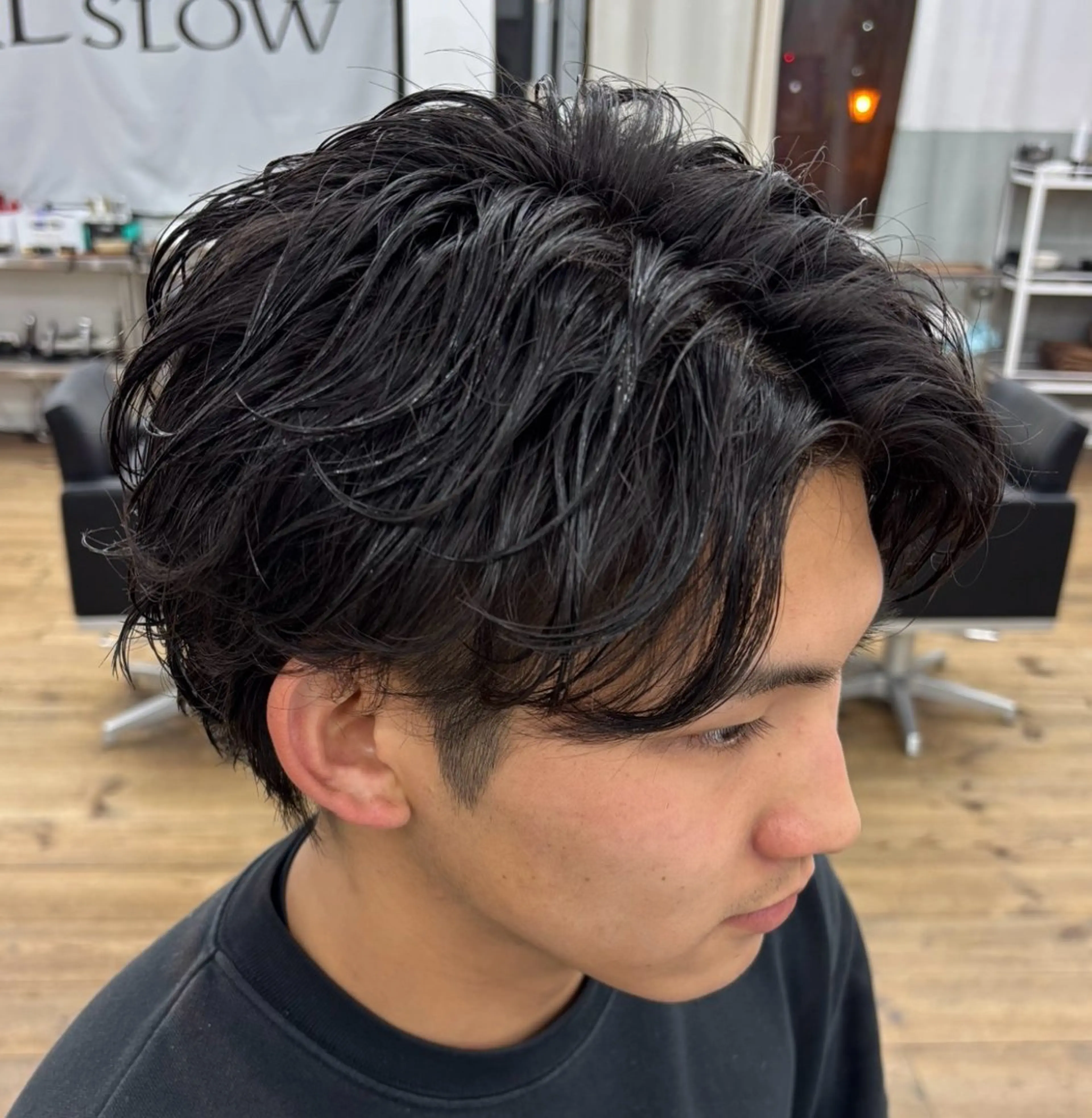 パーマ メンズ カット パーマ メンズ特化サロン Ryomaのヘアスタイル