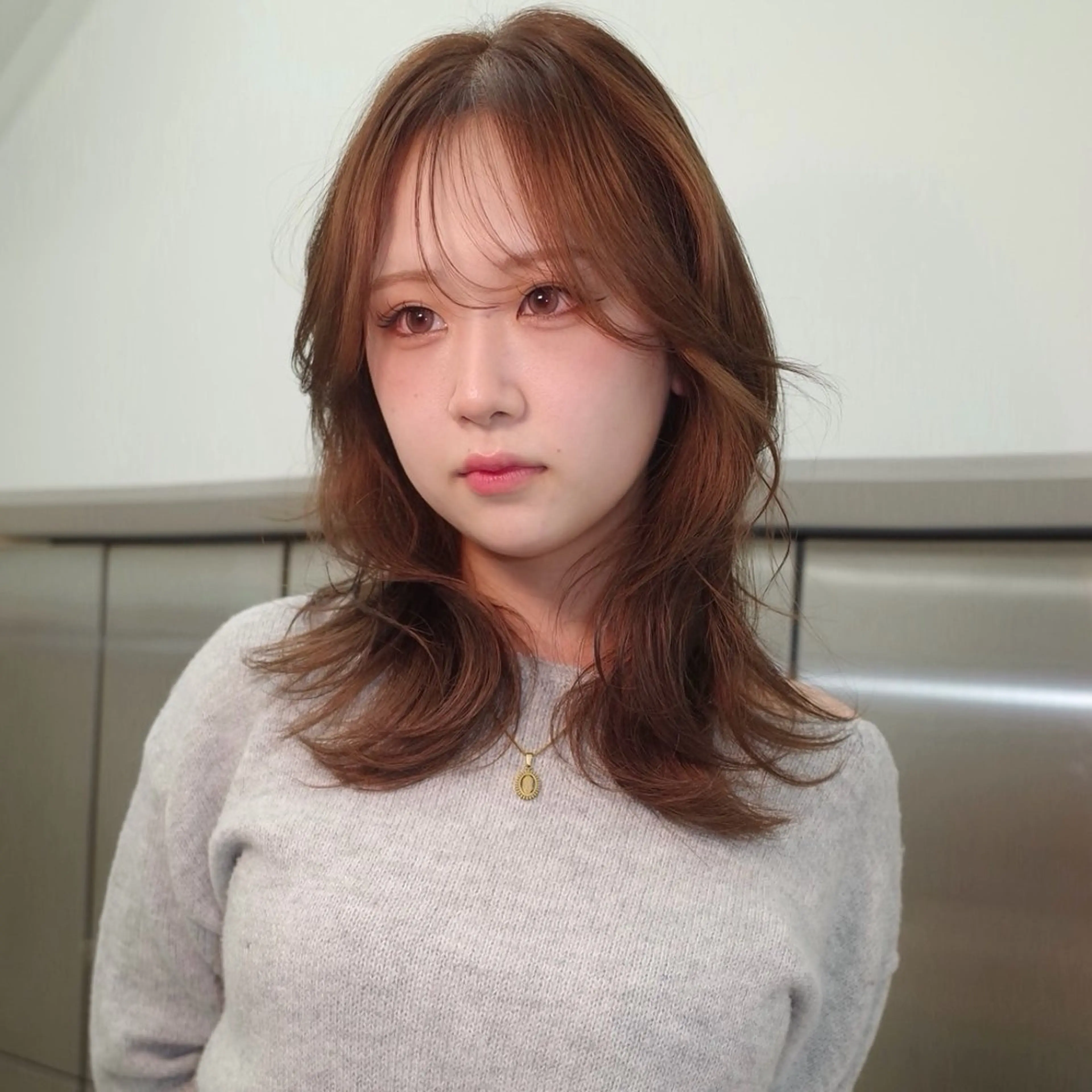 カラー ヘアカラー 立木 梨那のヘアスタイル