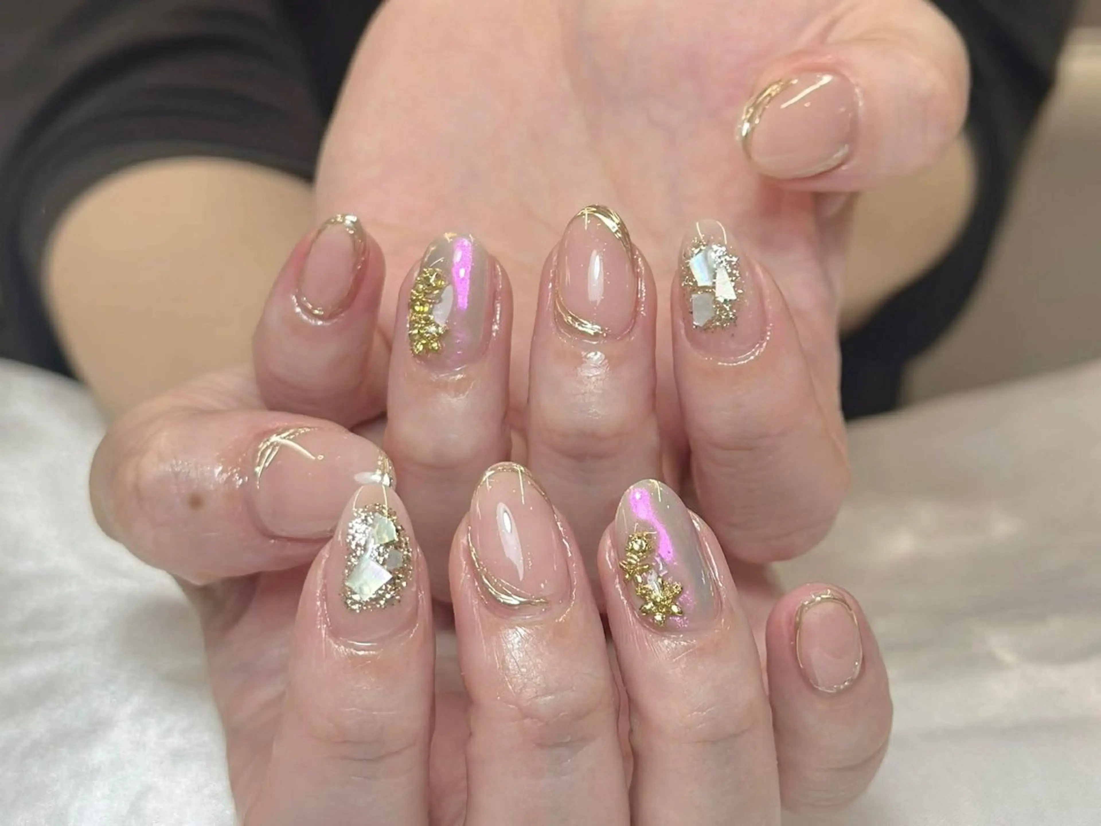 ネイル ジェルネイル 韓国ネイル シンプルネイル ワンホンネイル ハンドネイル sorako nailのネイルデザイン