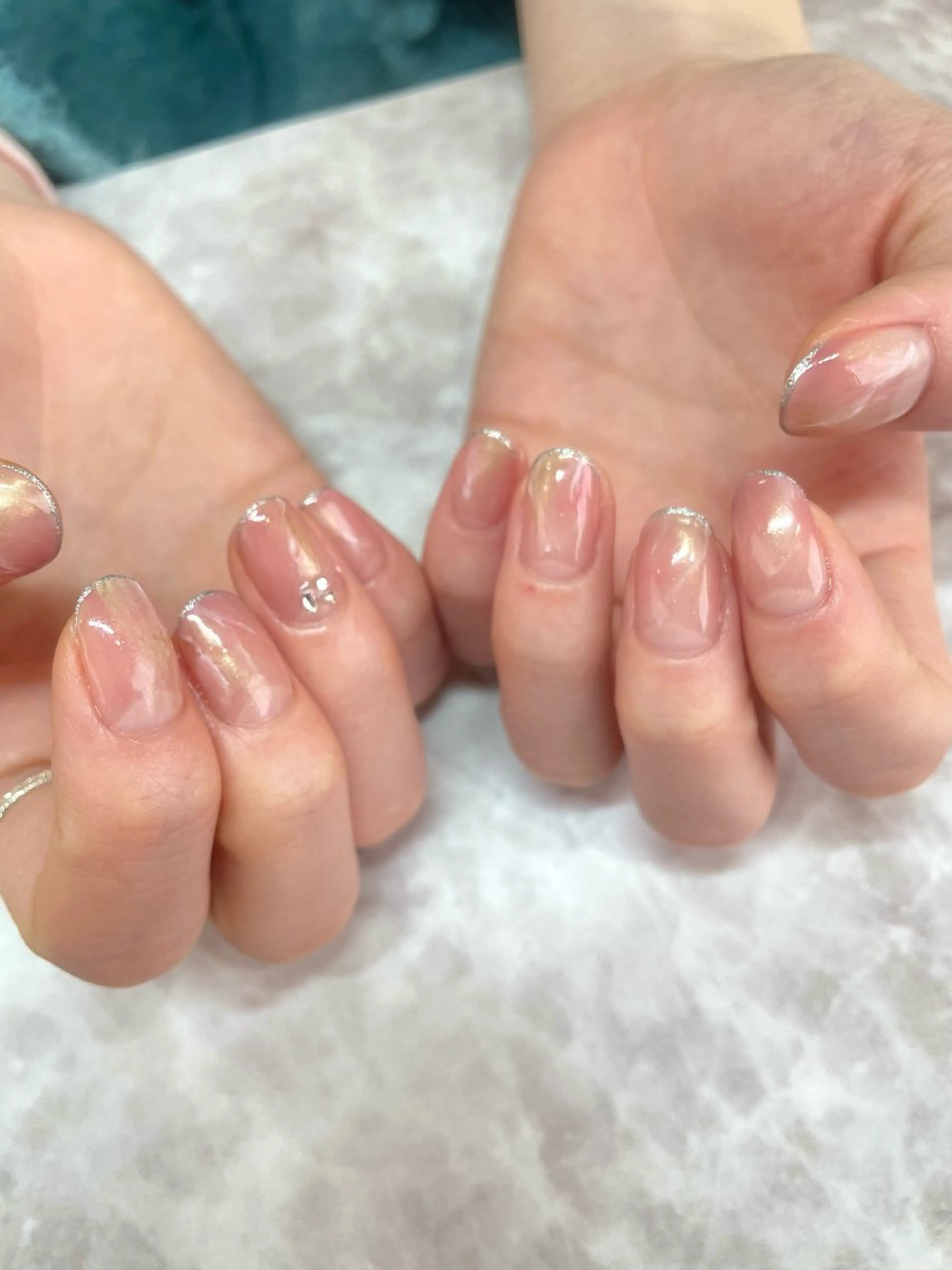 ネイル ニュアンスネイル 春ネイル ハンドネイル Beautiful Meかえでのネイルデザイン