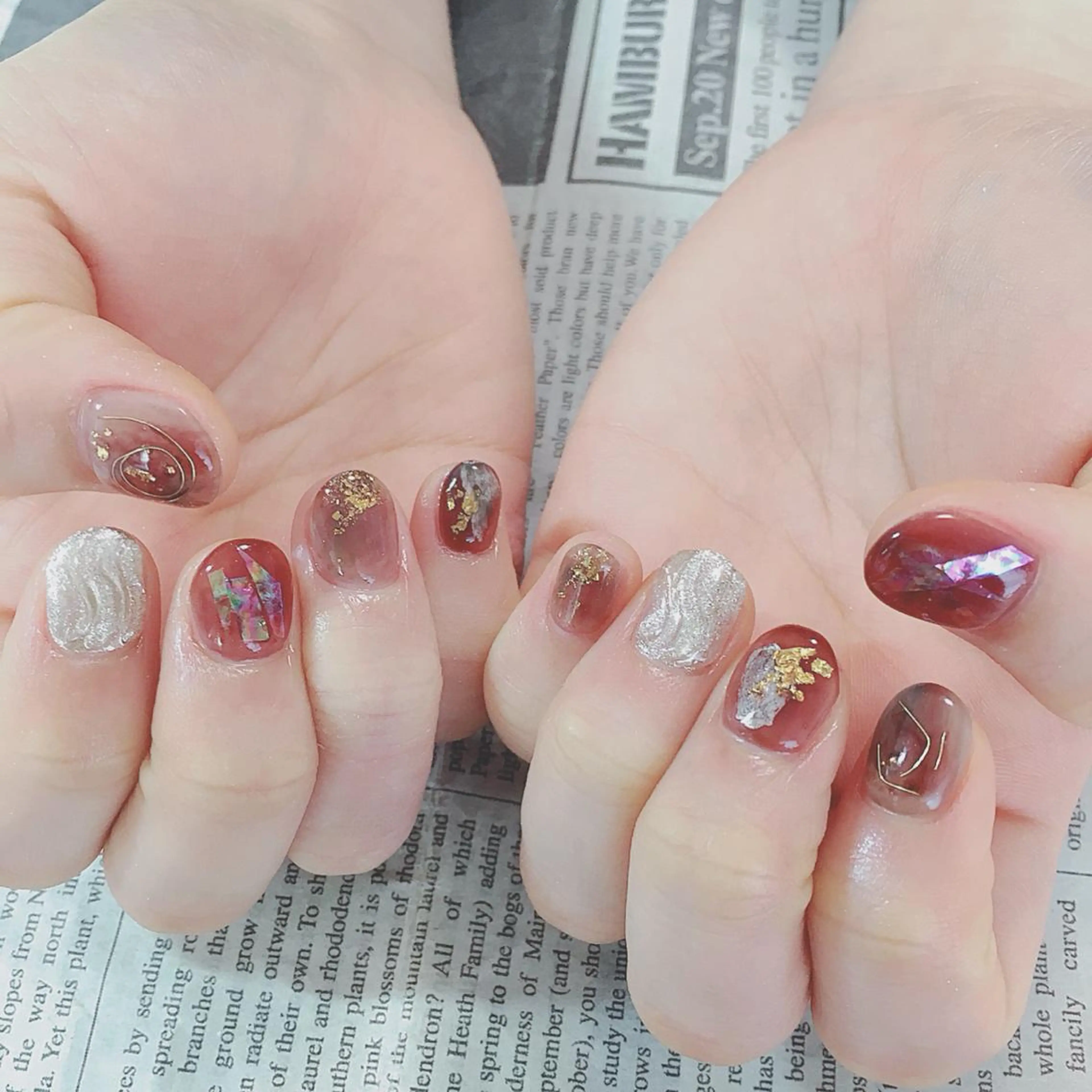 ネイル ハンドネイル ハンドケア 森山 舞のネイルデザイン