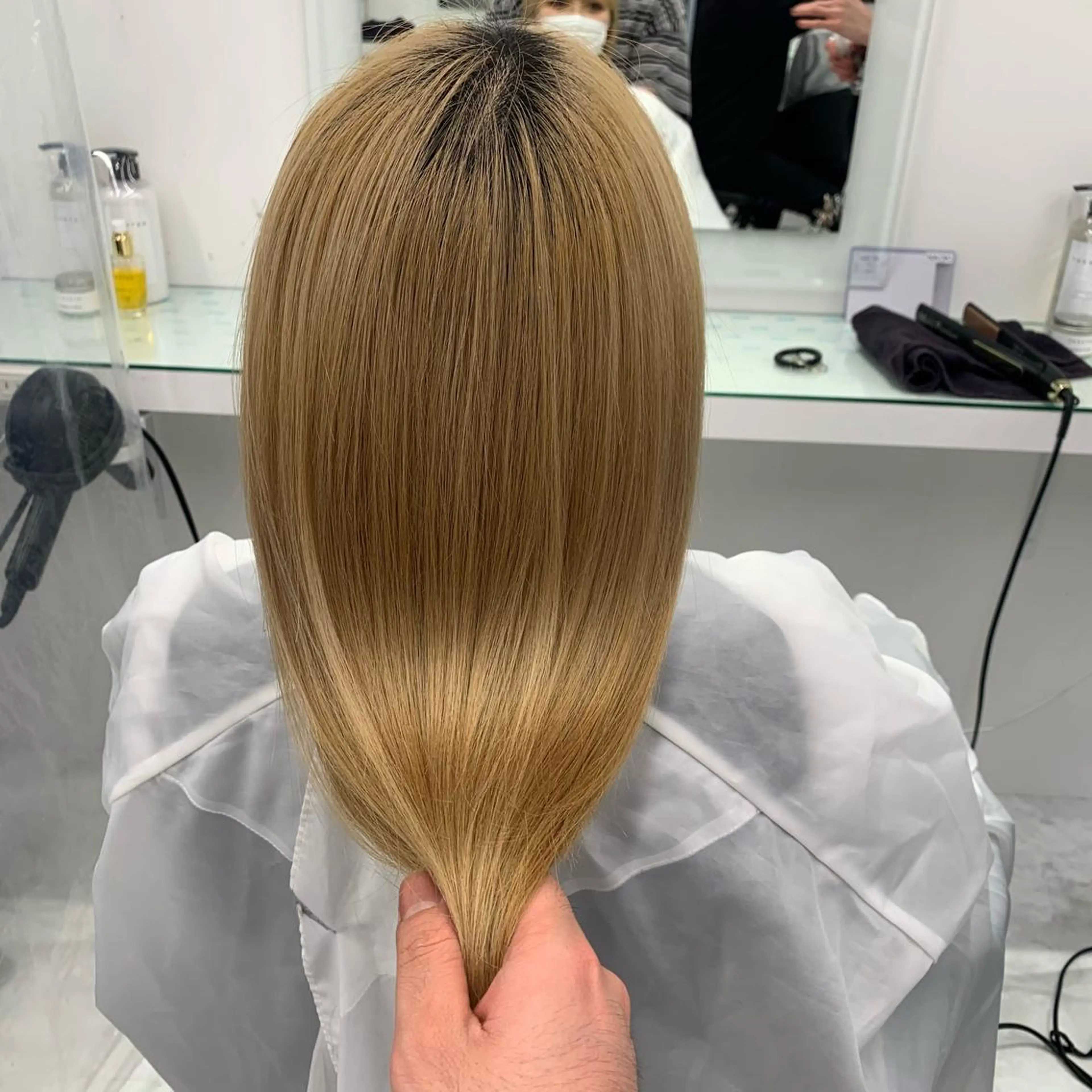 ロング カラー ヘアアレンジ EMANON池袋3rd所属・ダブルカラー｜ なおき｜池袋美容師のヘアスタイル