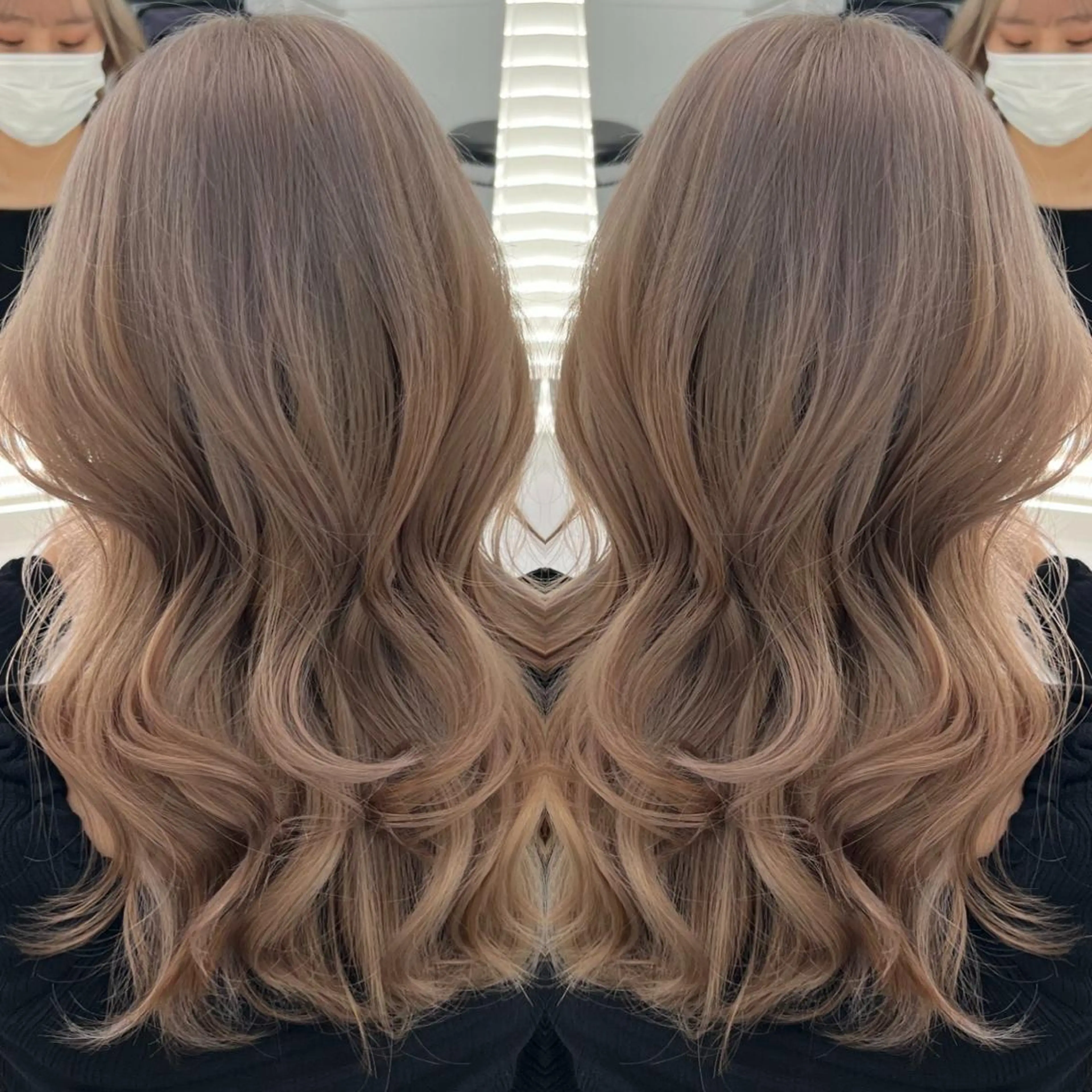 ロング まつパ/ケア ブリーチ/sEnAのヘアスタイル