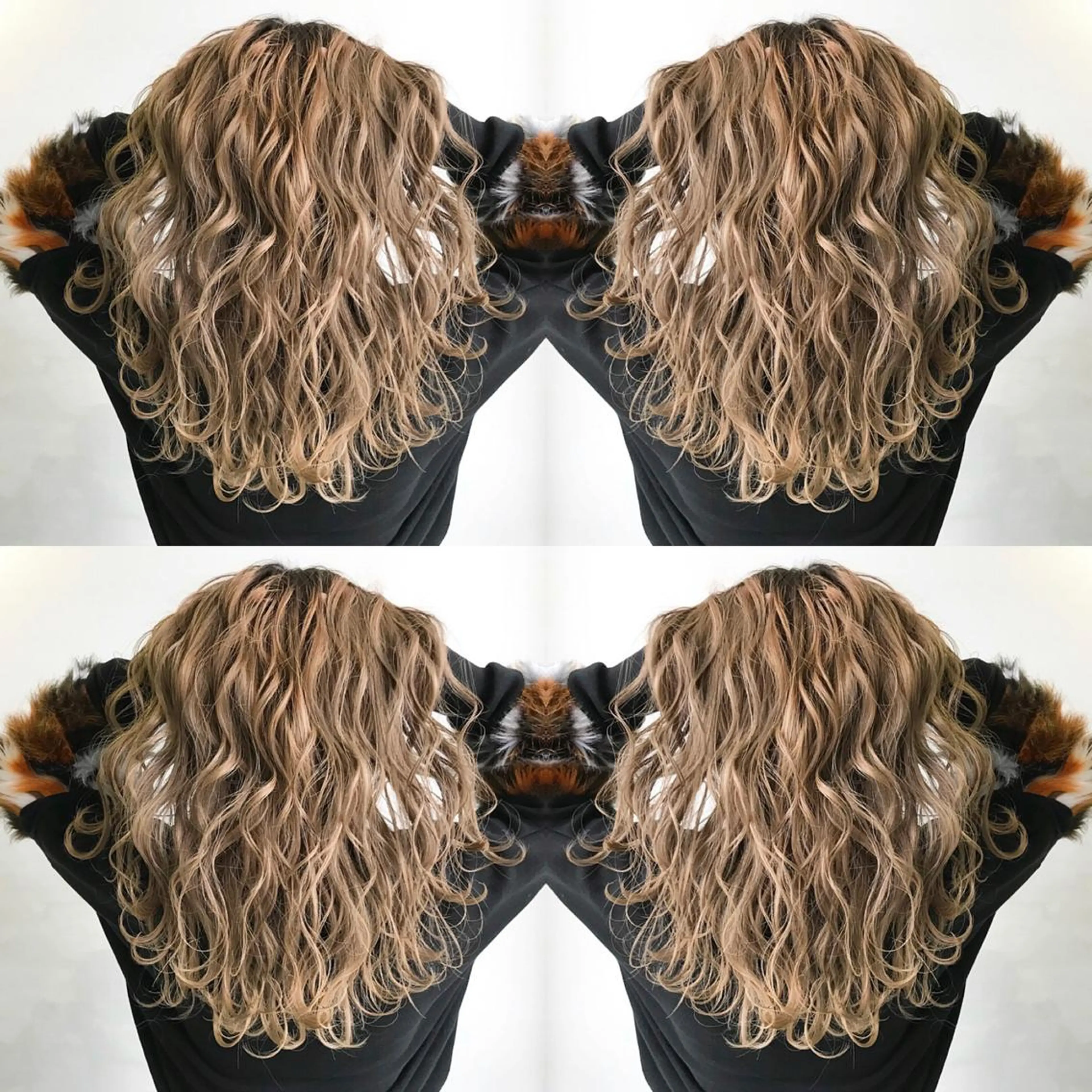 ロング カラー 中川 来紀のヘアスタイル