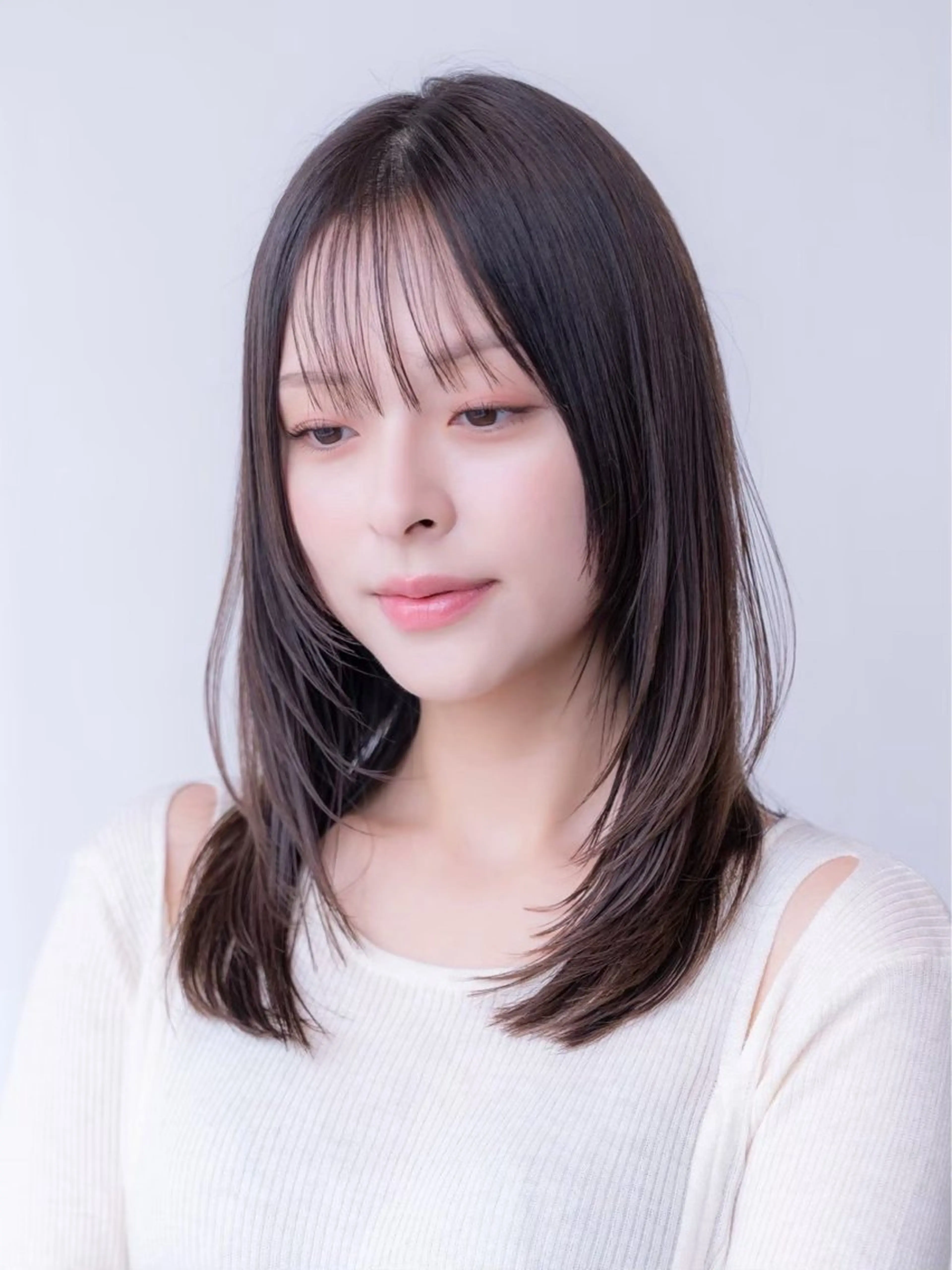 ミディアム いがらし ふうらのヘアスタイル