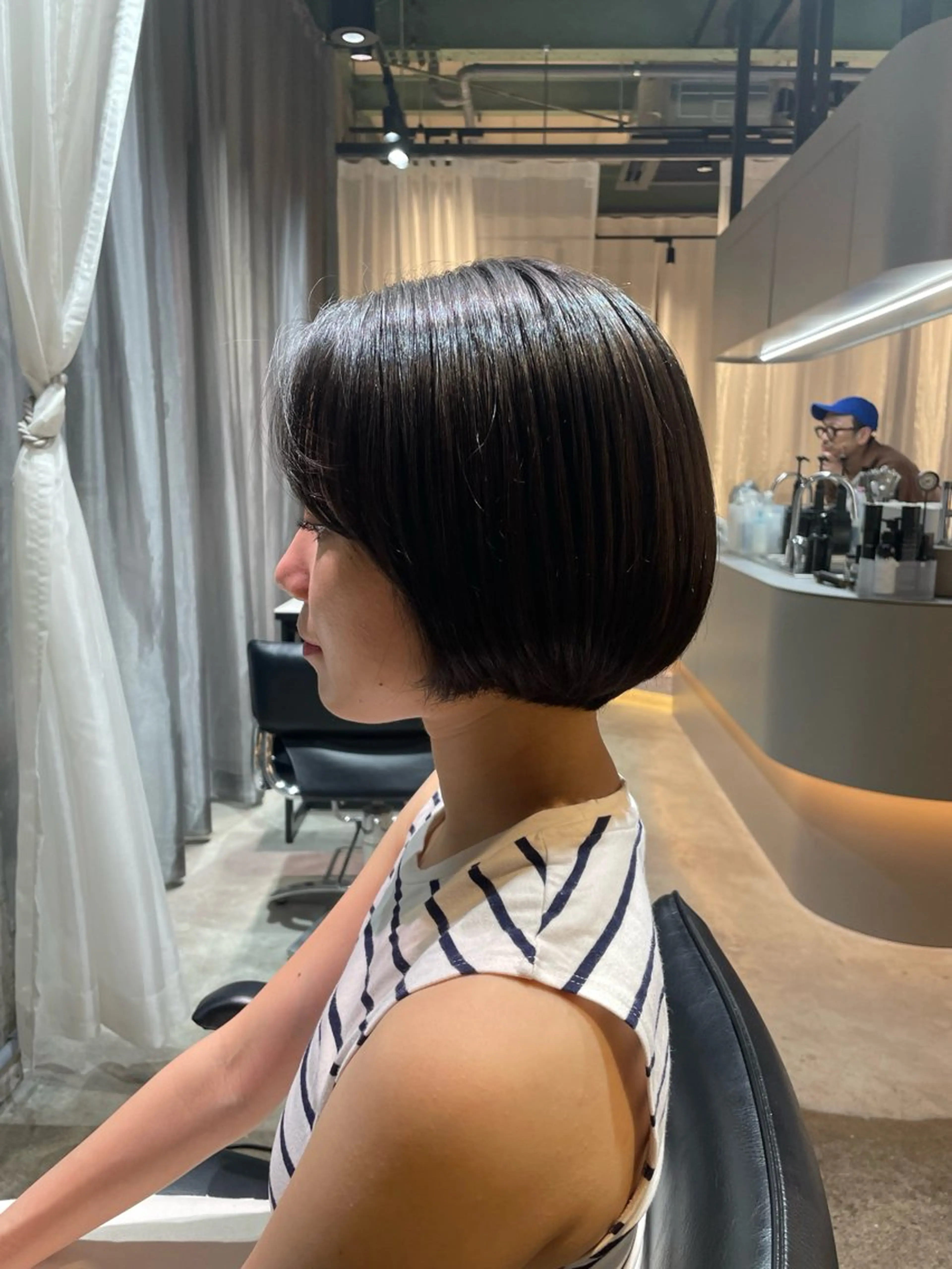 ショート ボブ 伸ばしかけ ショートヘア 縮毛矯正 縮毛矯正/髪質改善 ヒカルのヘアスタイル