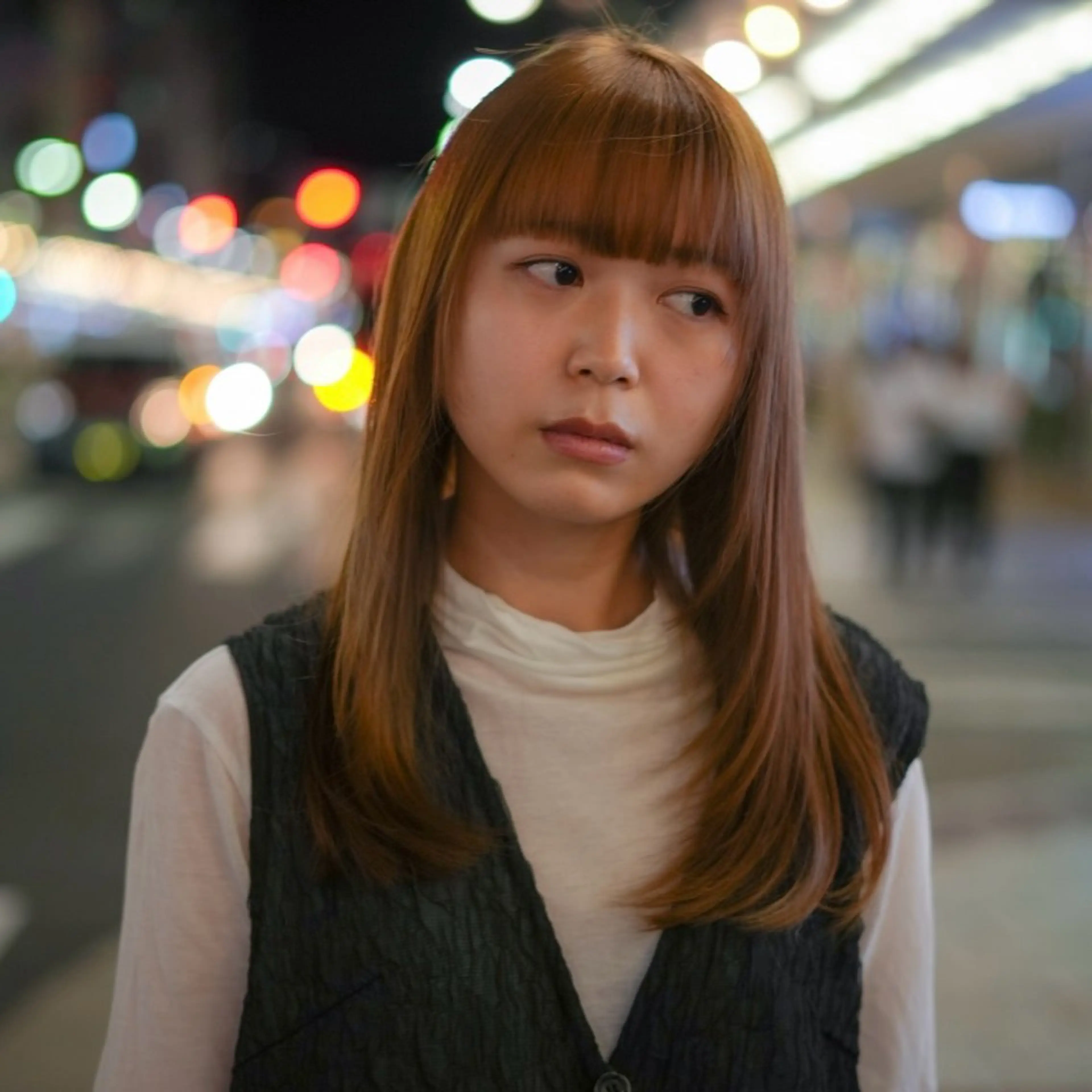 セミロング カラー カット ヘアカラー トリートメント 【nui 茨木】 清水優のヘアスタイル