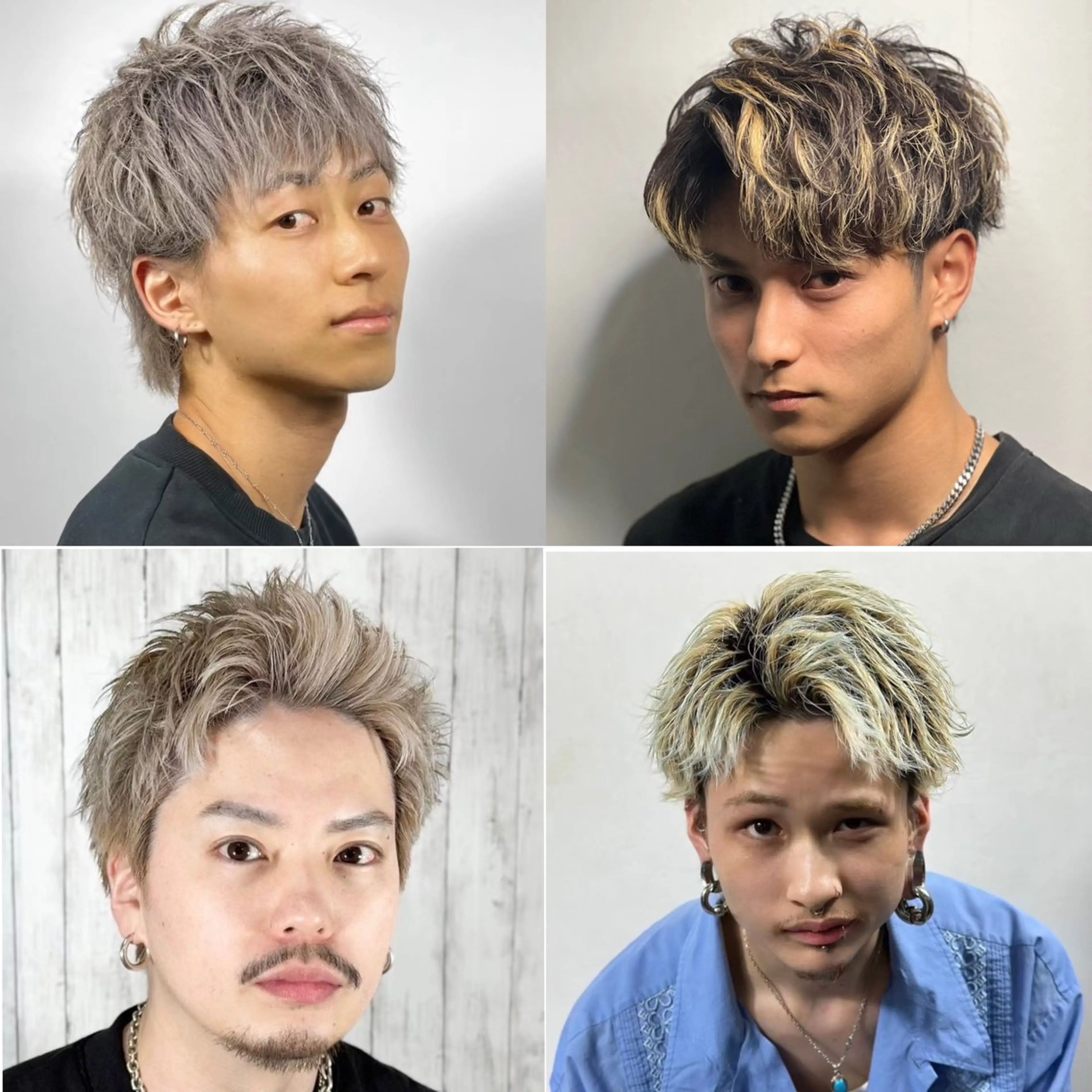 カラー ヘアアレンジ メンズ メンズブリーチ ブリーチ ヒロ銀座ヘアーサロン東京八重洲所属・⚡️メンズ特化⚡️ 倉林 隼大のヘアスタイル