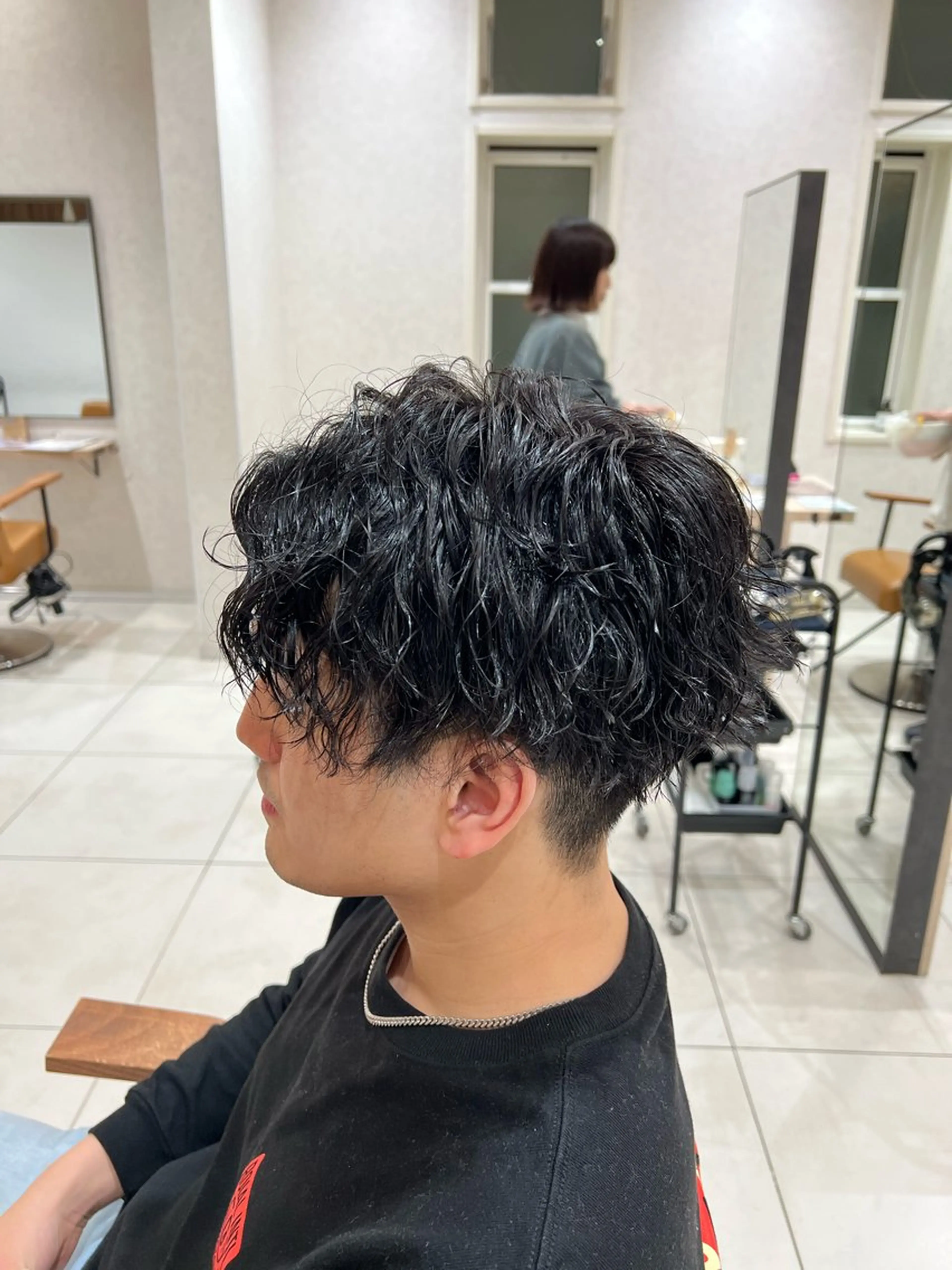 メンズ メンズパーマ メンズ特化フェザー パーマ🚗タケシのヘアスタイル