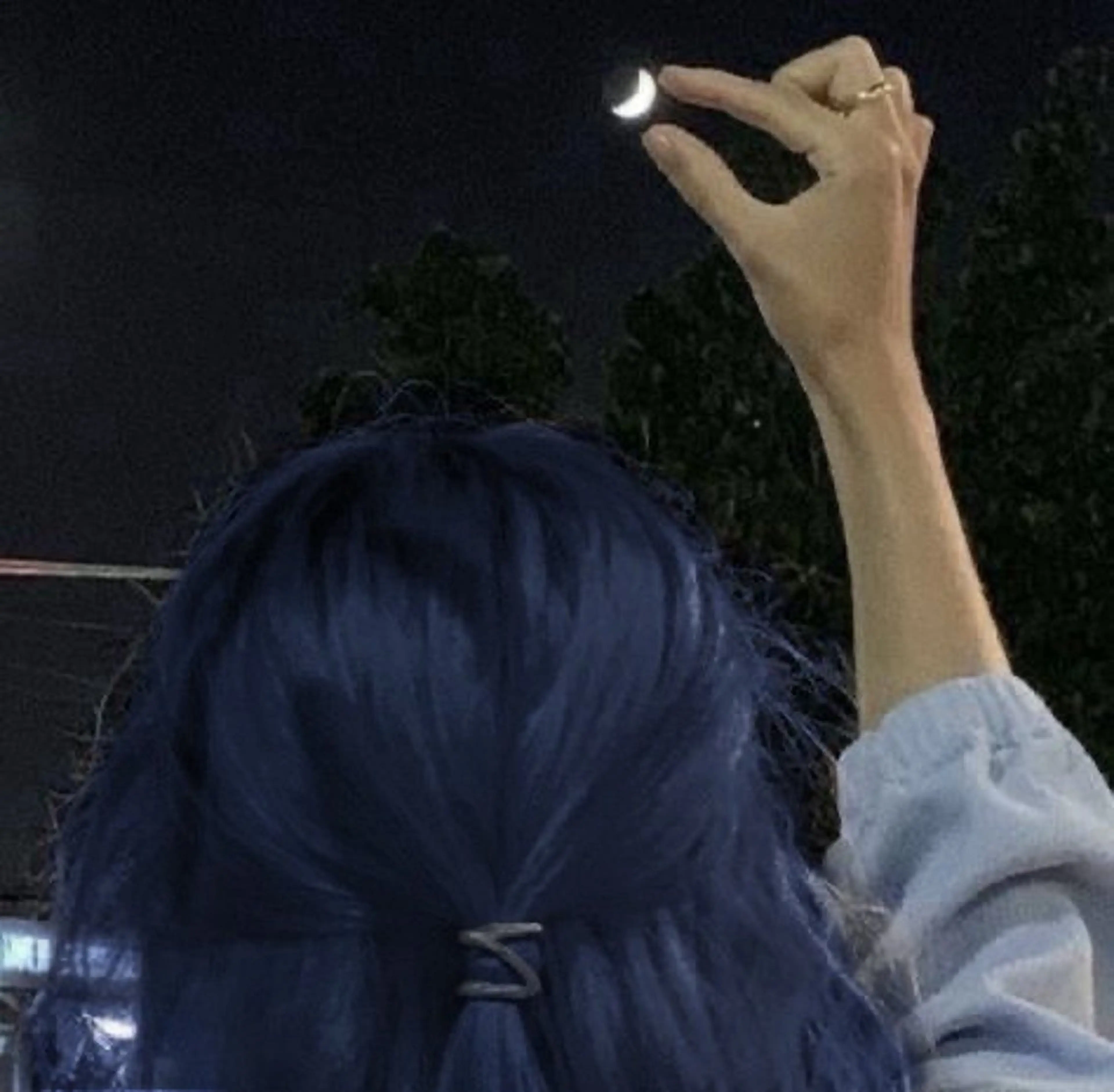 ロング カラー 韓国っぽ♡寒色/暗髪 🫧MOEKA🦋のヘアスタイル