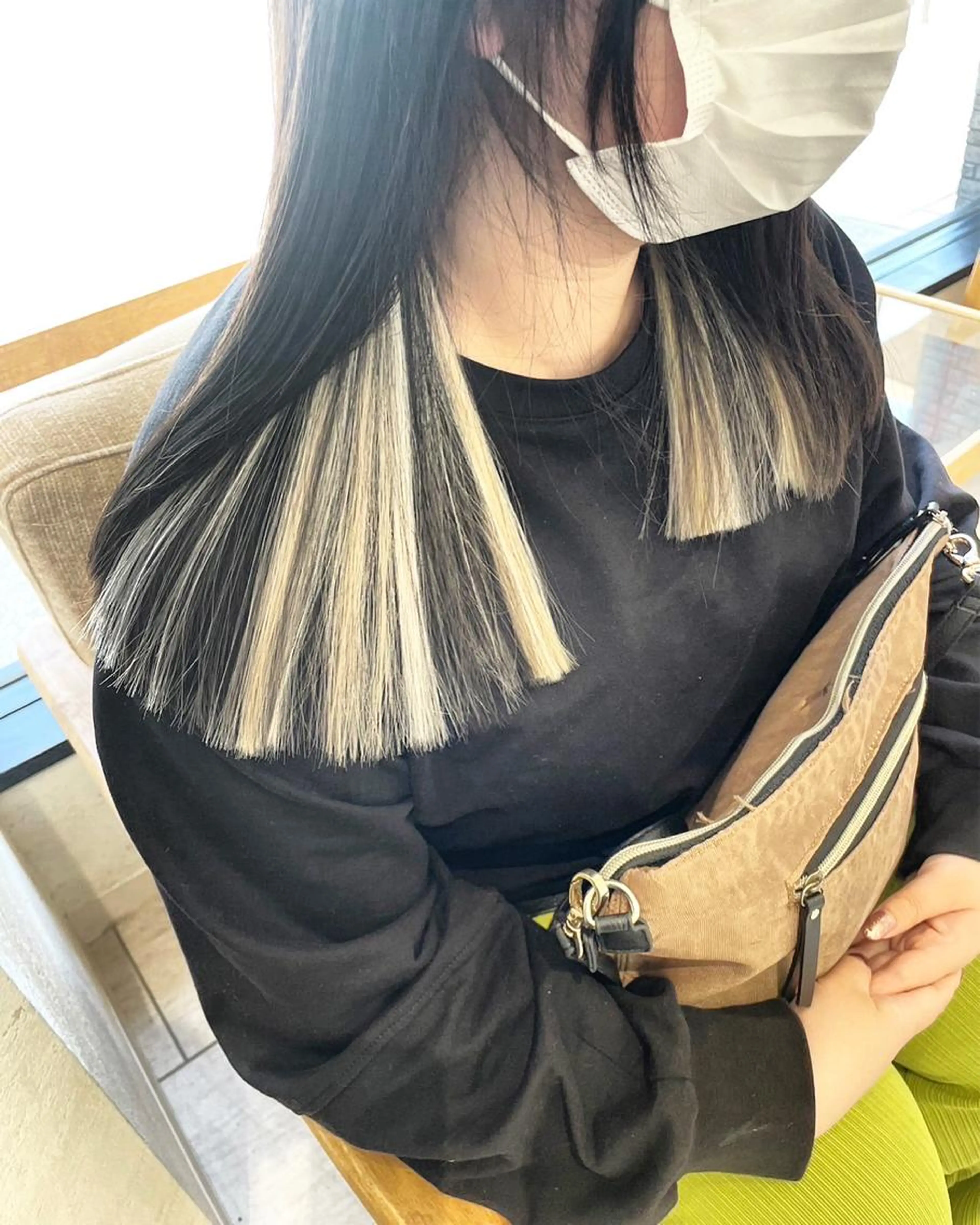 ヘアカラー&インナーシールエクステ40本まで🦨の写真