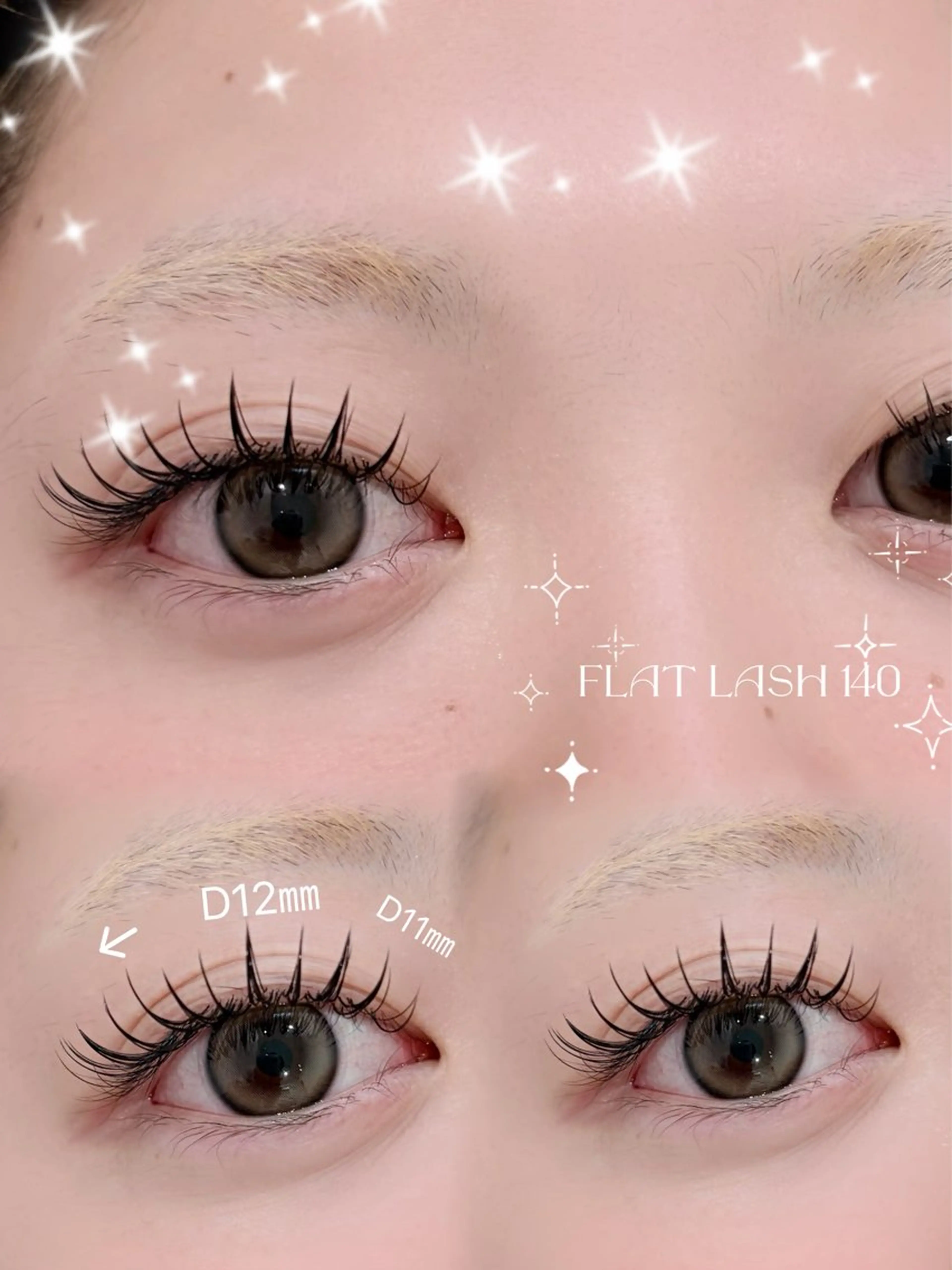 マツエク・マツパ 付け放題 束感まつ毛 Dカール フラットラッシュ 井林 悠のマツエク・マツパデザイン